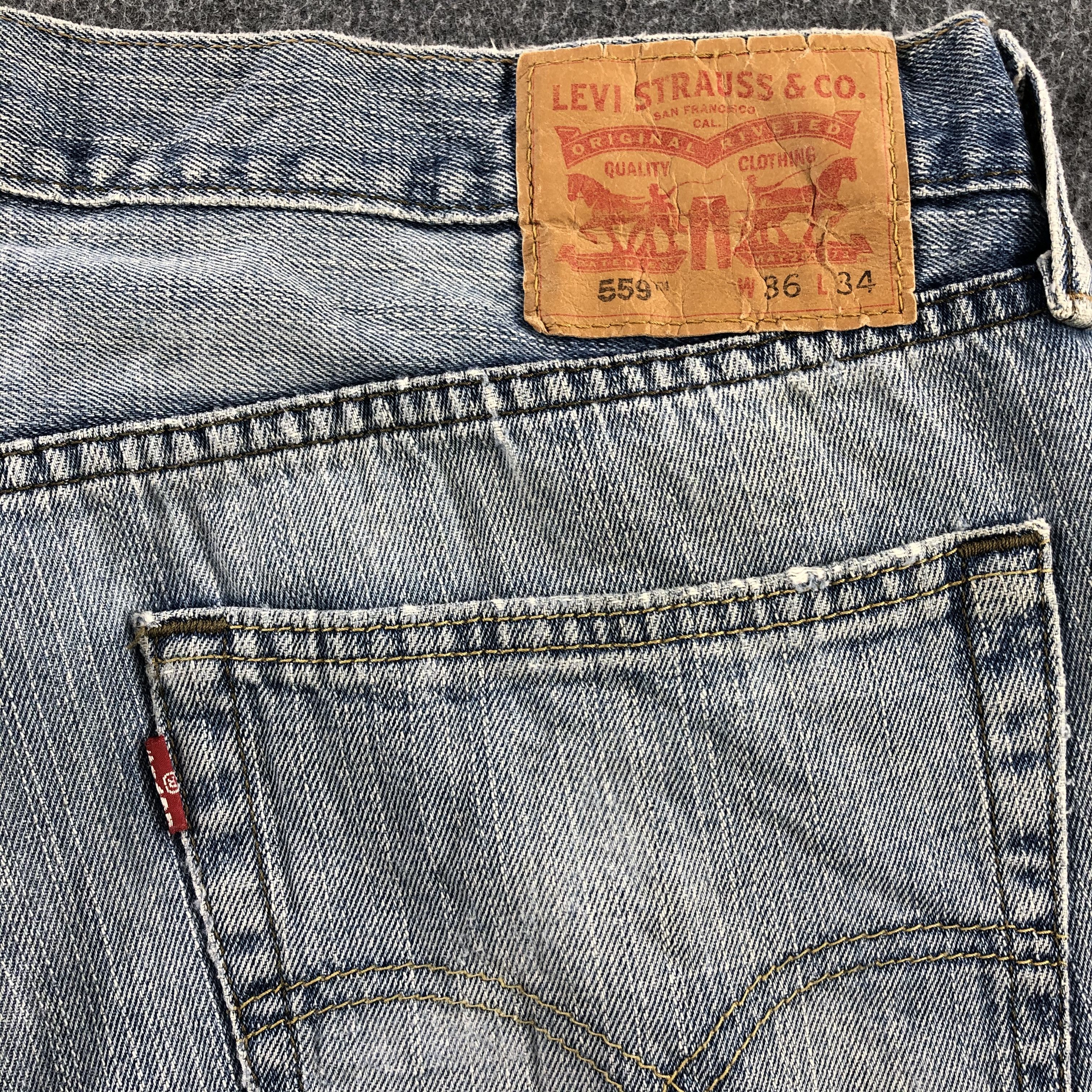 Levi's Light Wash Vintage Levis 559 Jeans-J1137 Size US 36 / EU 52 - 5 Thumbnail