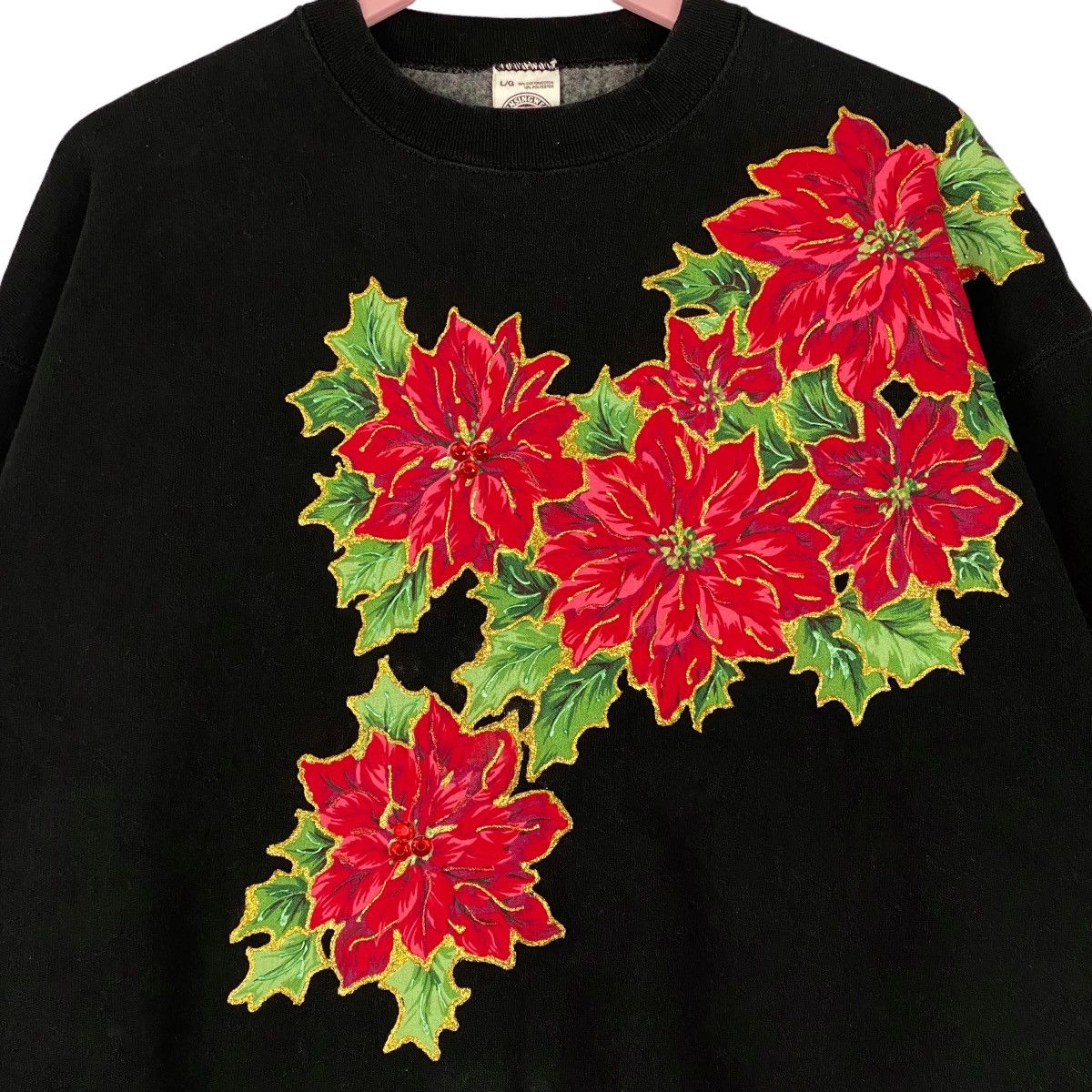 Vintage Vintage Munsingwear Big Flower Embroidered Crewneck Size XL / US 12-14 / IT 48-50 - 4 Thumbnail