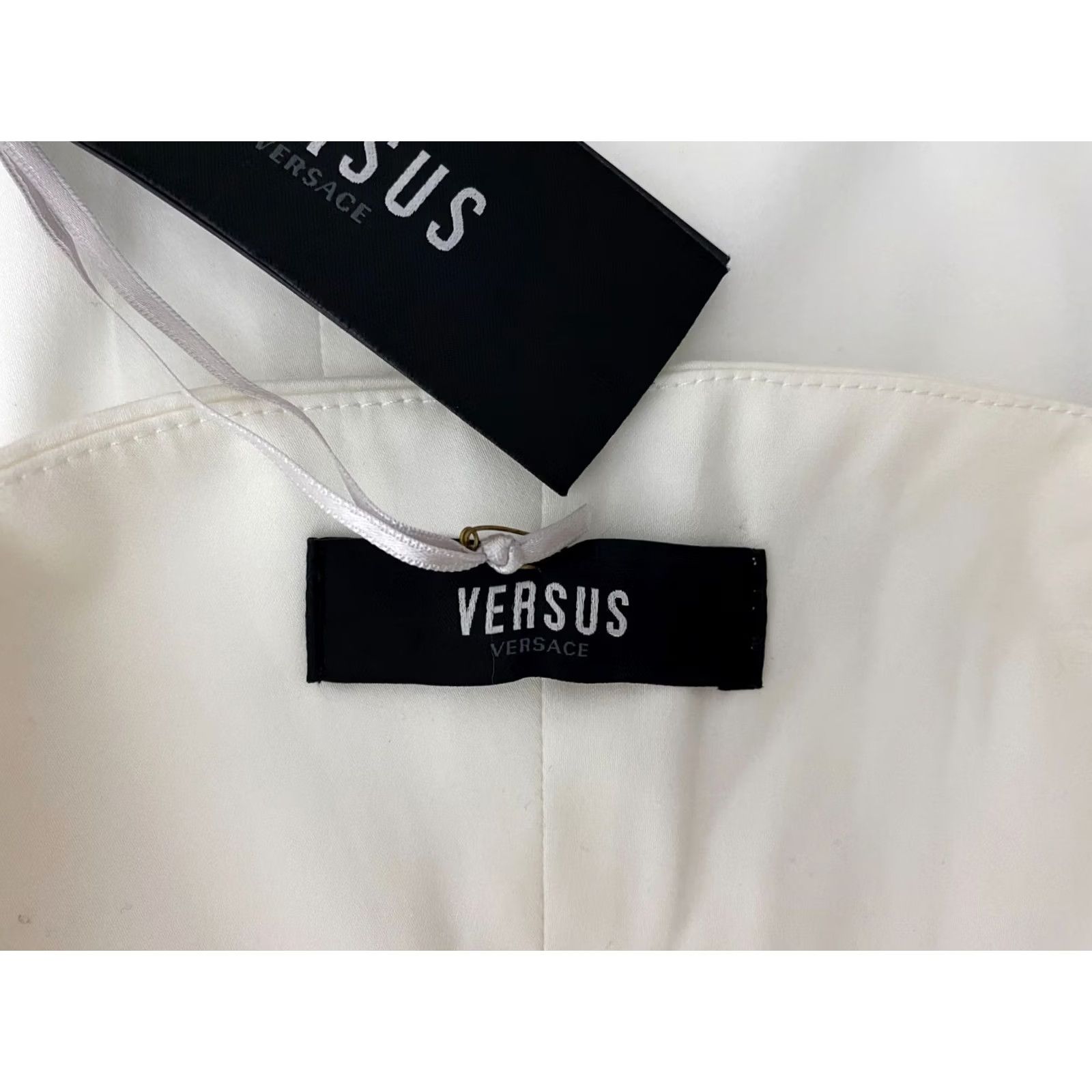 Versus Versus Versace Dress white Strappy Bodycon Women 44 US 8 Knee Length Womens Size M / US 6-8 / IT 42-44 - 4 Thumbnail