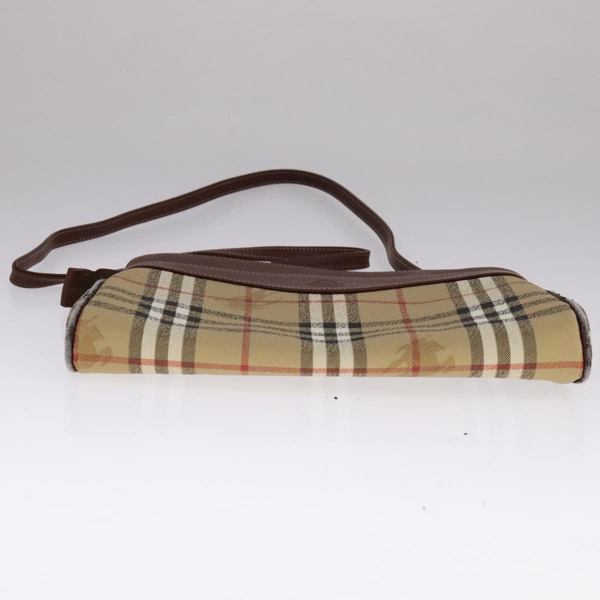 Burberry Burberry Nova Check Shoulder Bag Pvc Beige Brown Gold Size ONE SIZE - 5 Thumbnail