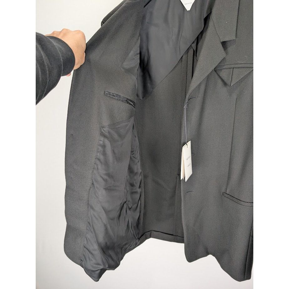 Bottega Veneta o1rshd1 Tech Wool Twill Jacket in Black Size US M / EU 48-50 / 2 - 12 Thumbnail