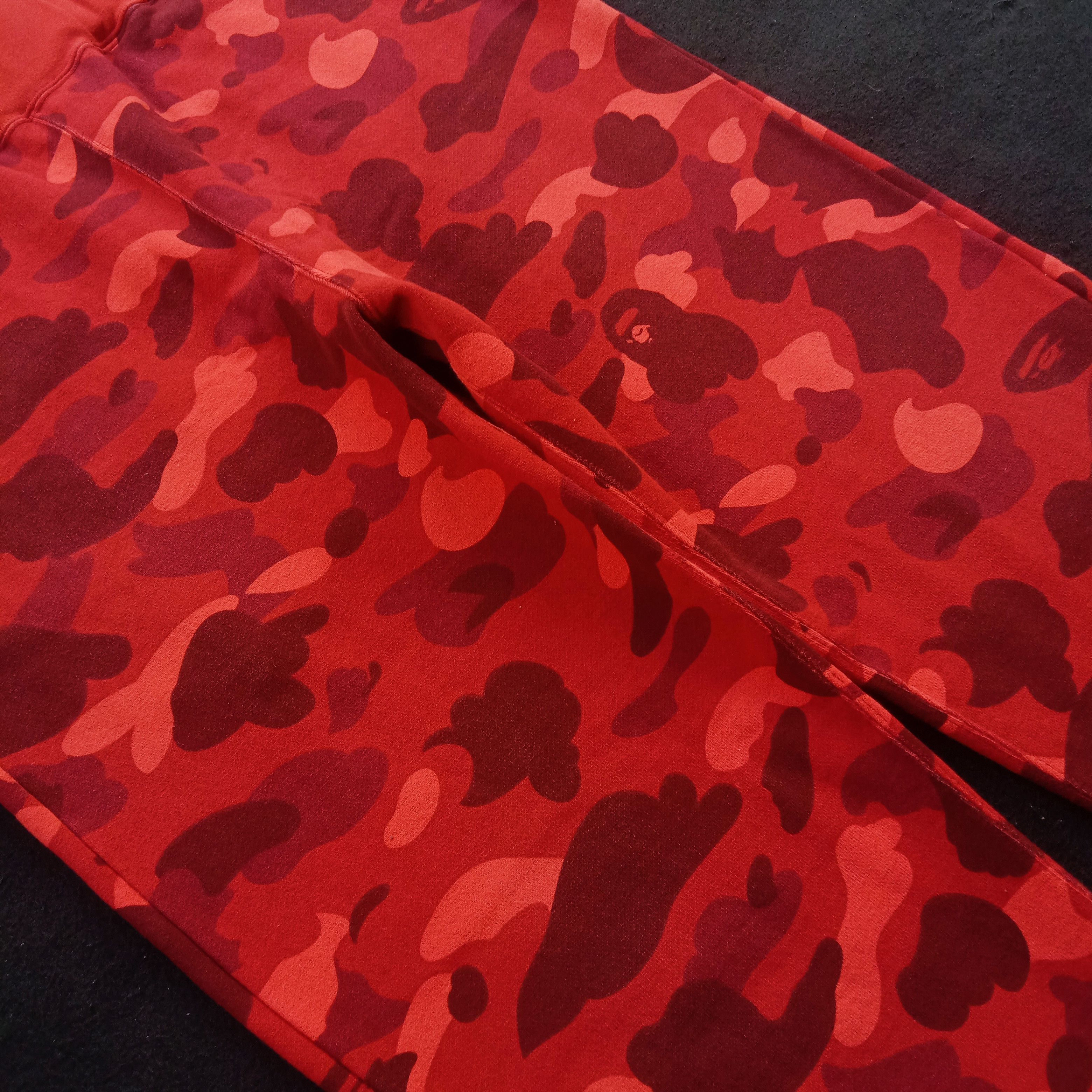 Bape Bape Red Camo Sweatpants Size US 34 / EU 50 - 2 Thumbnail