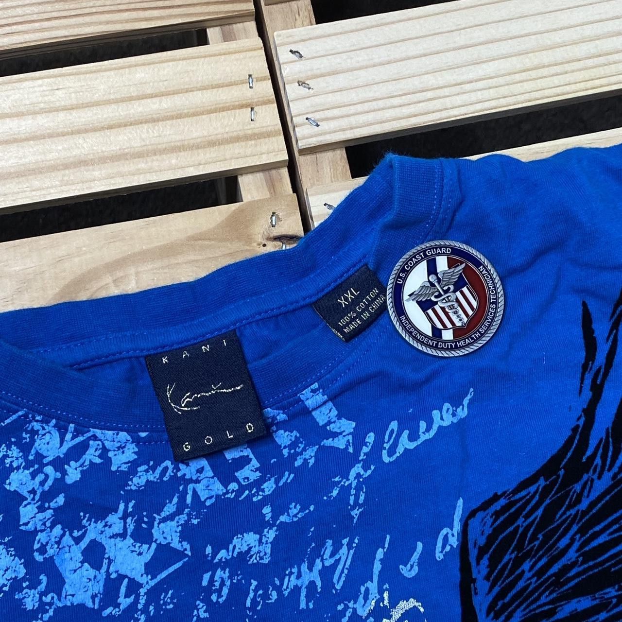 Other Kani Gold Blue Y2K Hip Hop Tee Size 2XL Size US XXL / EU 58 / 5 - 3 Thumbnail