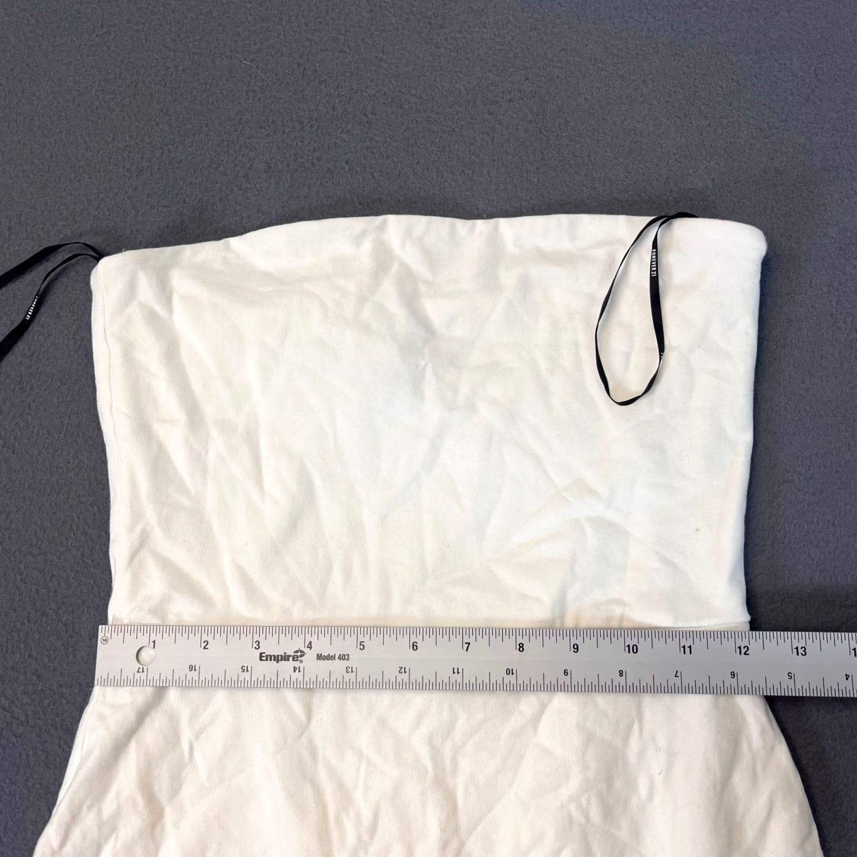 Forever 21 FOREVER 21 FIT AND FLARE DRESS Womens S White Mini Strapless Cotton NWT Size S / US 4 / IT 40 - 5 Thumbnail