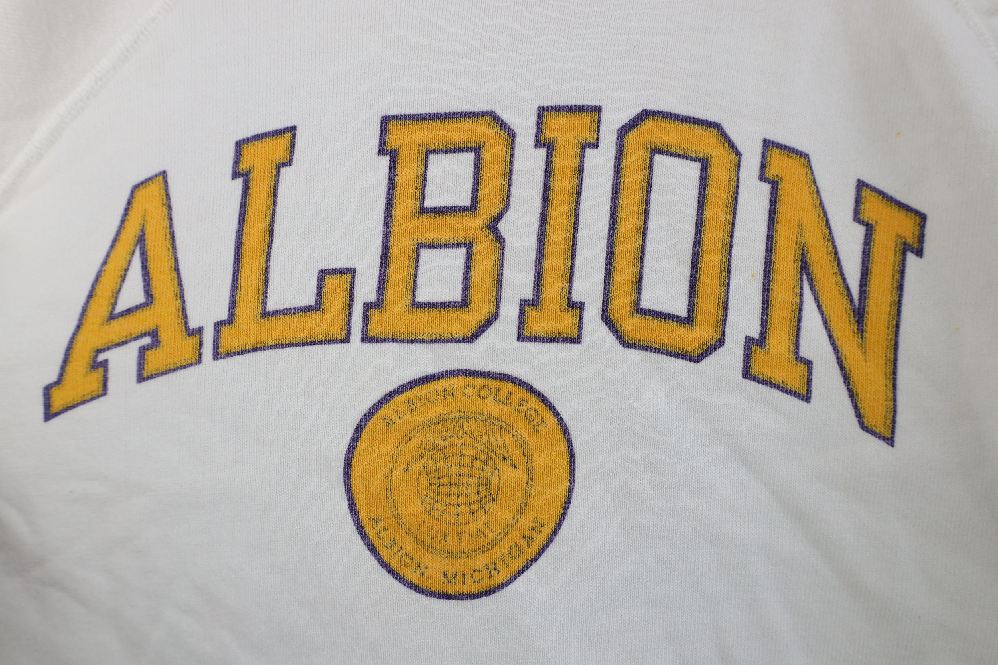 Champion Vintage 80s Champion College Crewneck Sweatshirt White USA Size XL / US 12-14 / IT 48-50 - 4 Thumbnail