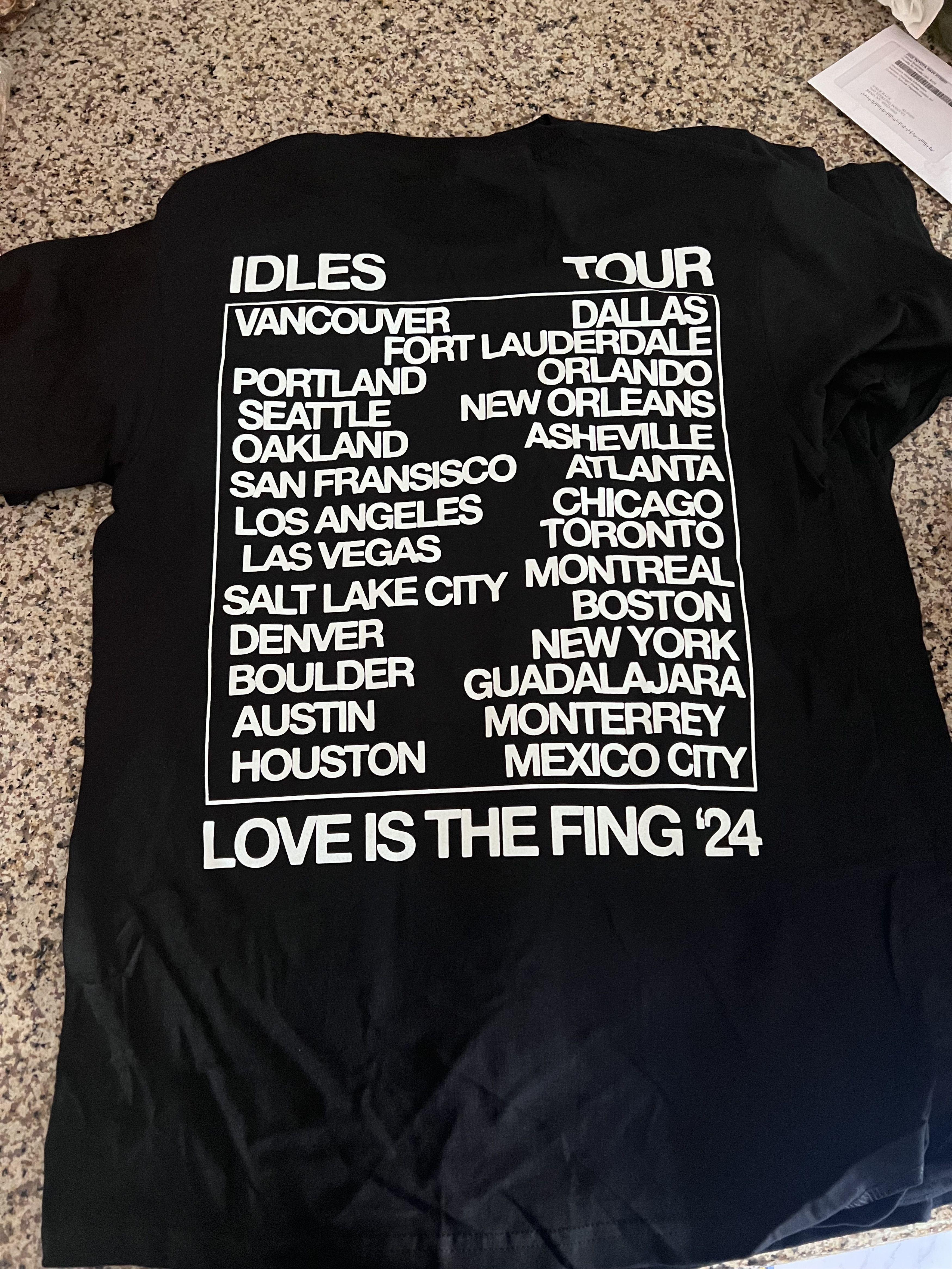 Band Tees IDLES Love Is the Fing 2024 Official Tour Size Medium Size US M / EU 48-50 / 2 - 3 Thumbnail