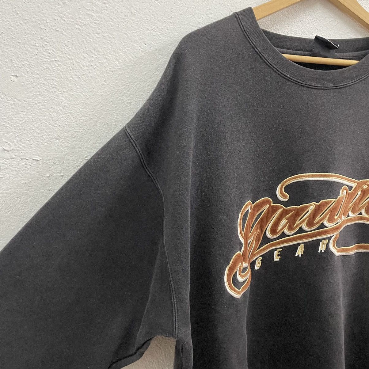 Japanese Brand × Vintage 🔥Oversize Gawtti Gear Embroidered Big Logo Sweatshirts Size US XL / EU 56 / 4 - 7 Thumbnail