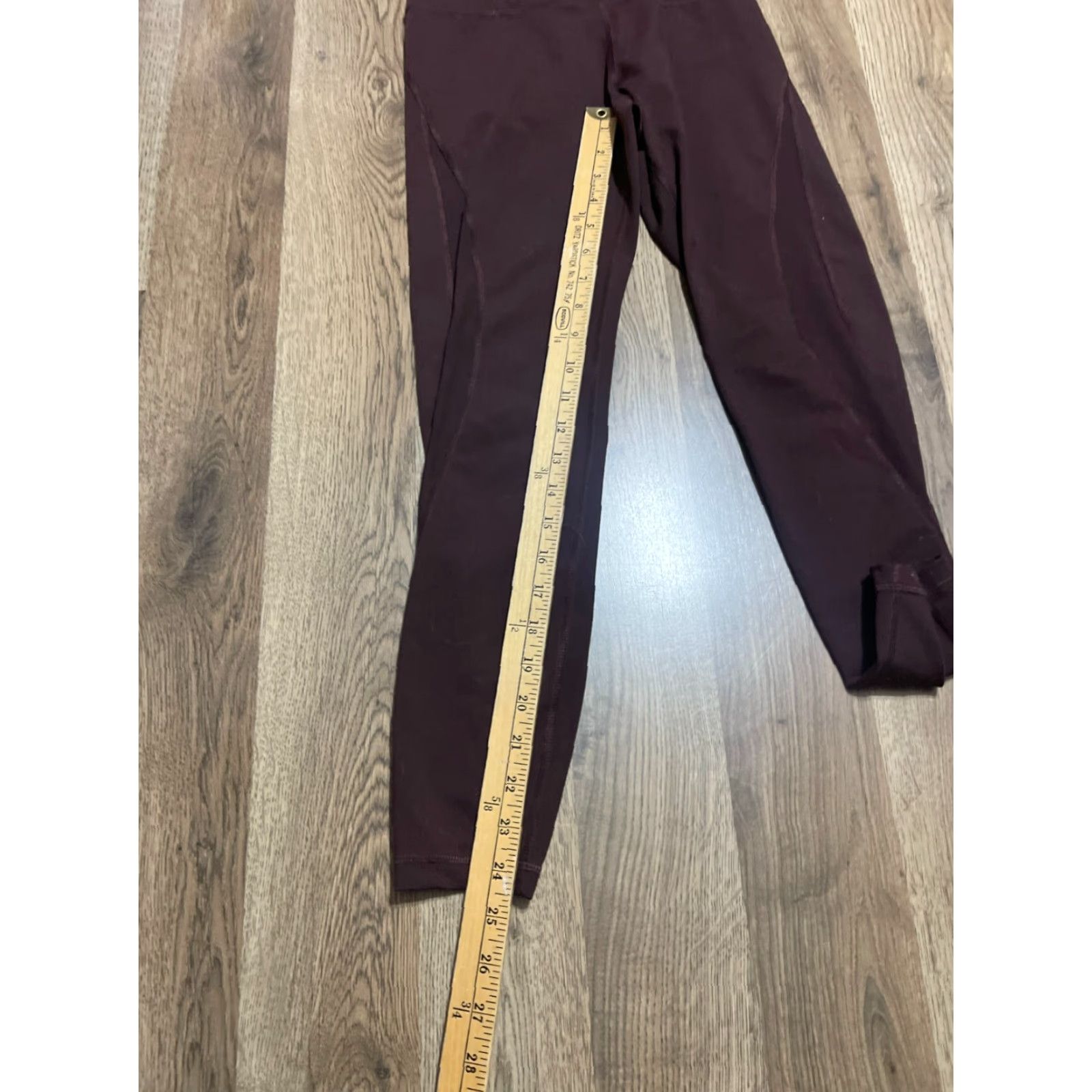 Old Navy Old Navy Leggings Women's Size Small Maroon Pull On Elevate Go-Dry Activewear Size 28" / US 6 / IT 42 - 4 Thumbnail