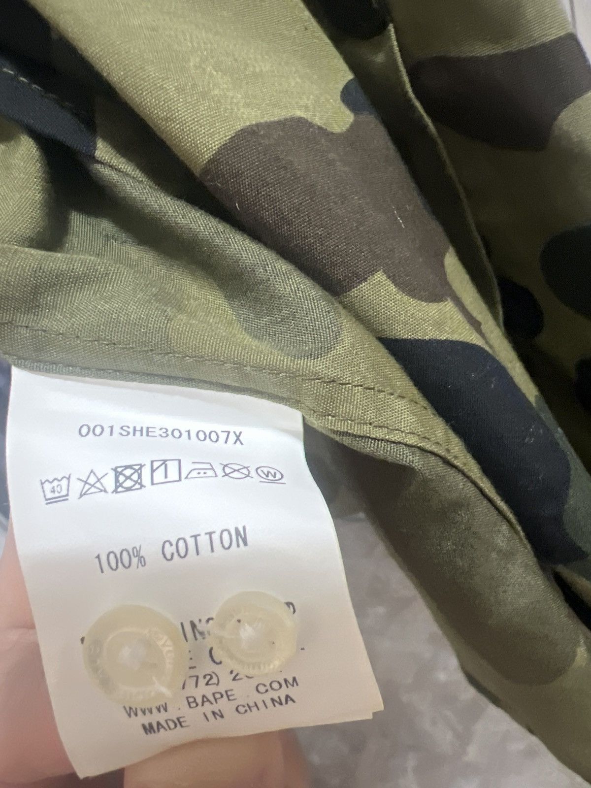 Bape Bape Classic Camo Button Up Shirt Size US M / EU 48-50 / 2 - 8 Thumbnail