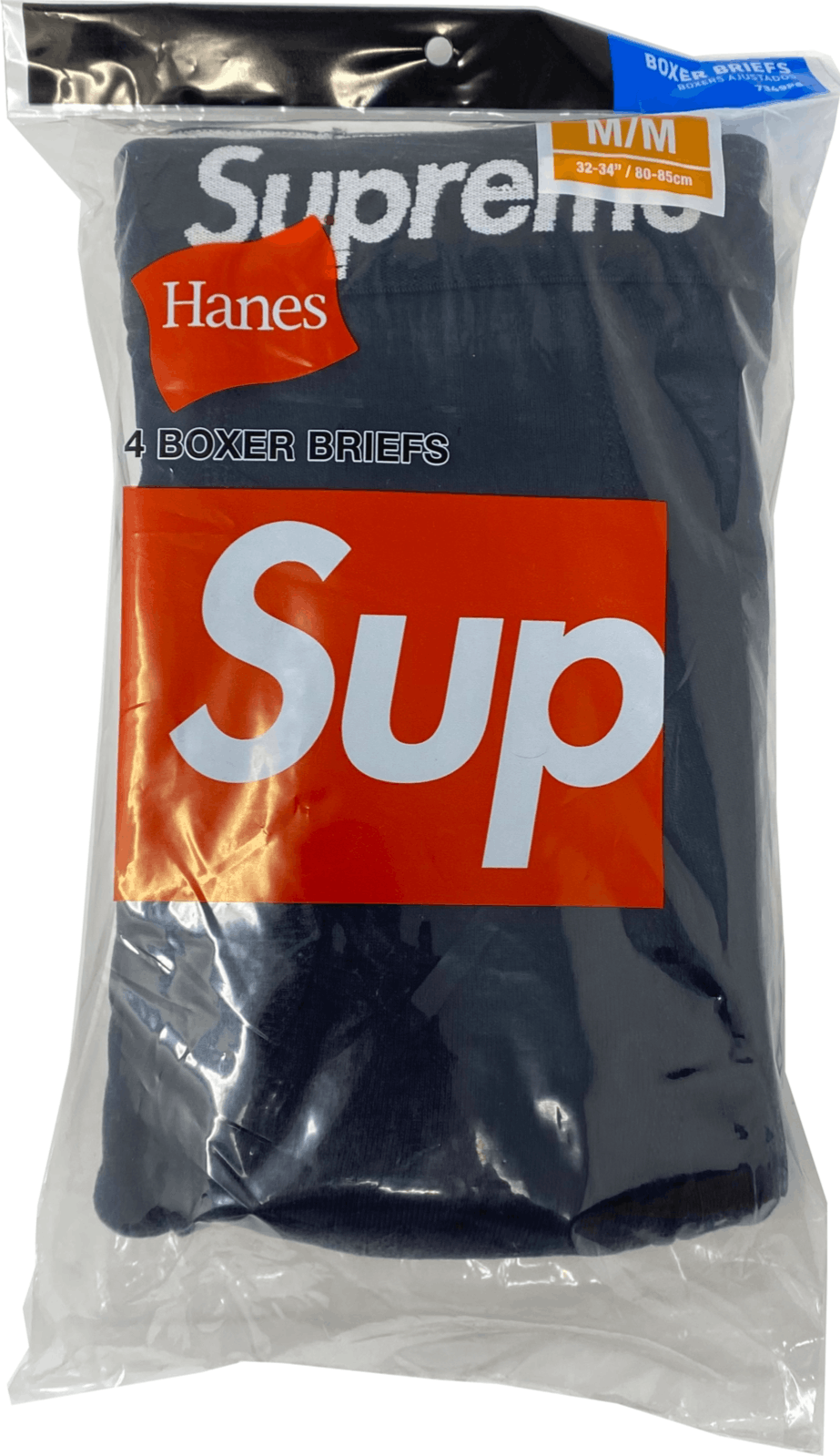Hanes × Supreme Medium - 4 PACK Supreme Hanes Black White Boxers Briefs Size 32 - 2 Thumbnail