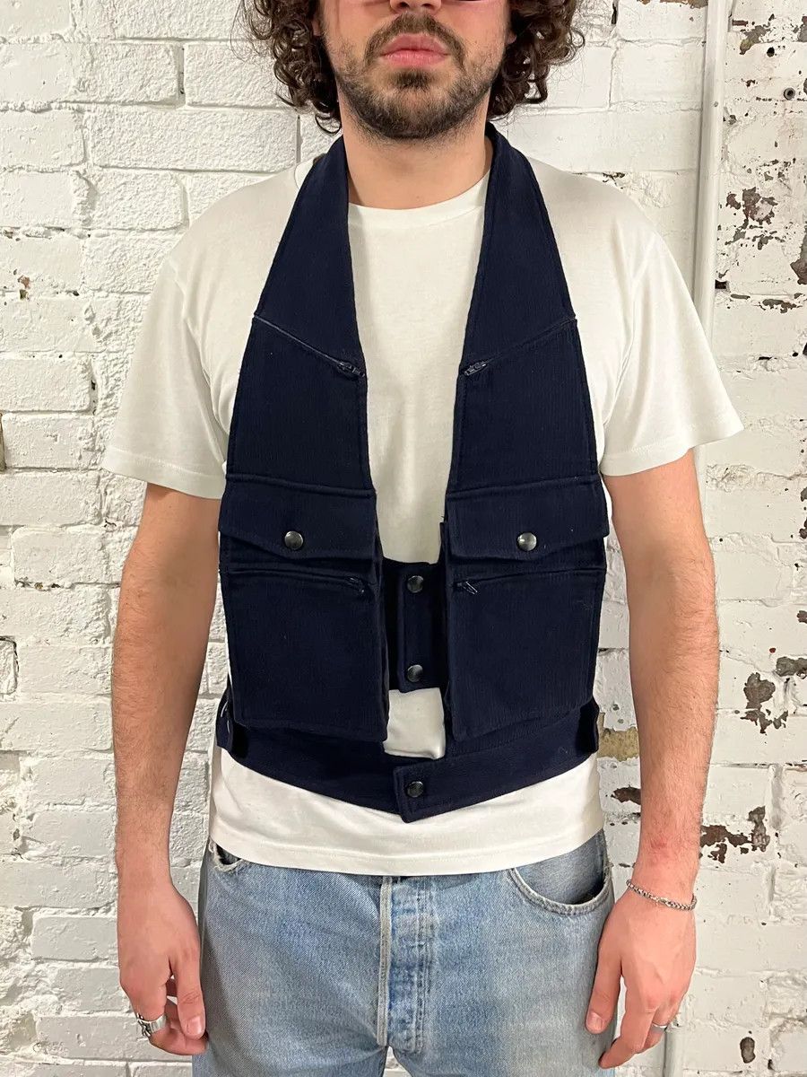 Maison Margiela FW2013 Maison Margiela Navy Corduroy Cargo Tactical Vest Size US S / EU 44-46 / 1 - 2 Thumbnail