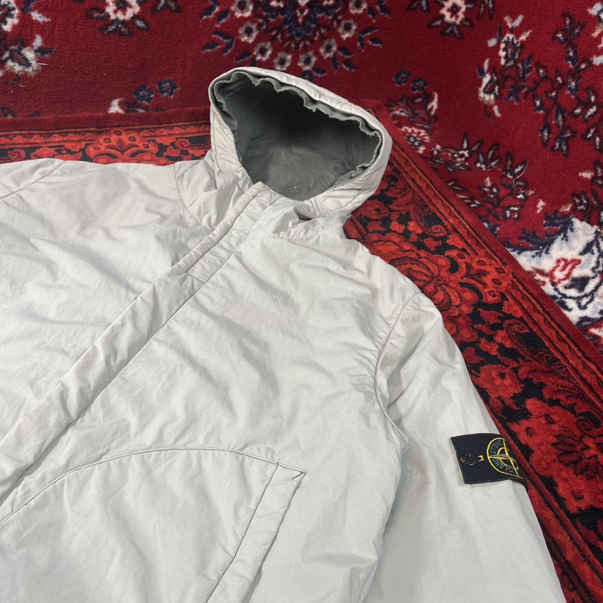 Stone Island Vintage Gorpcore Stone Island Hooded Jacket Nylon Light Grey Size US XL / EU 56 / 4 - 3 Thumbnail