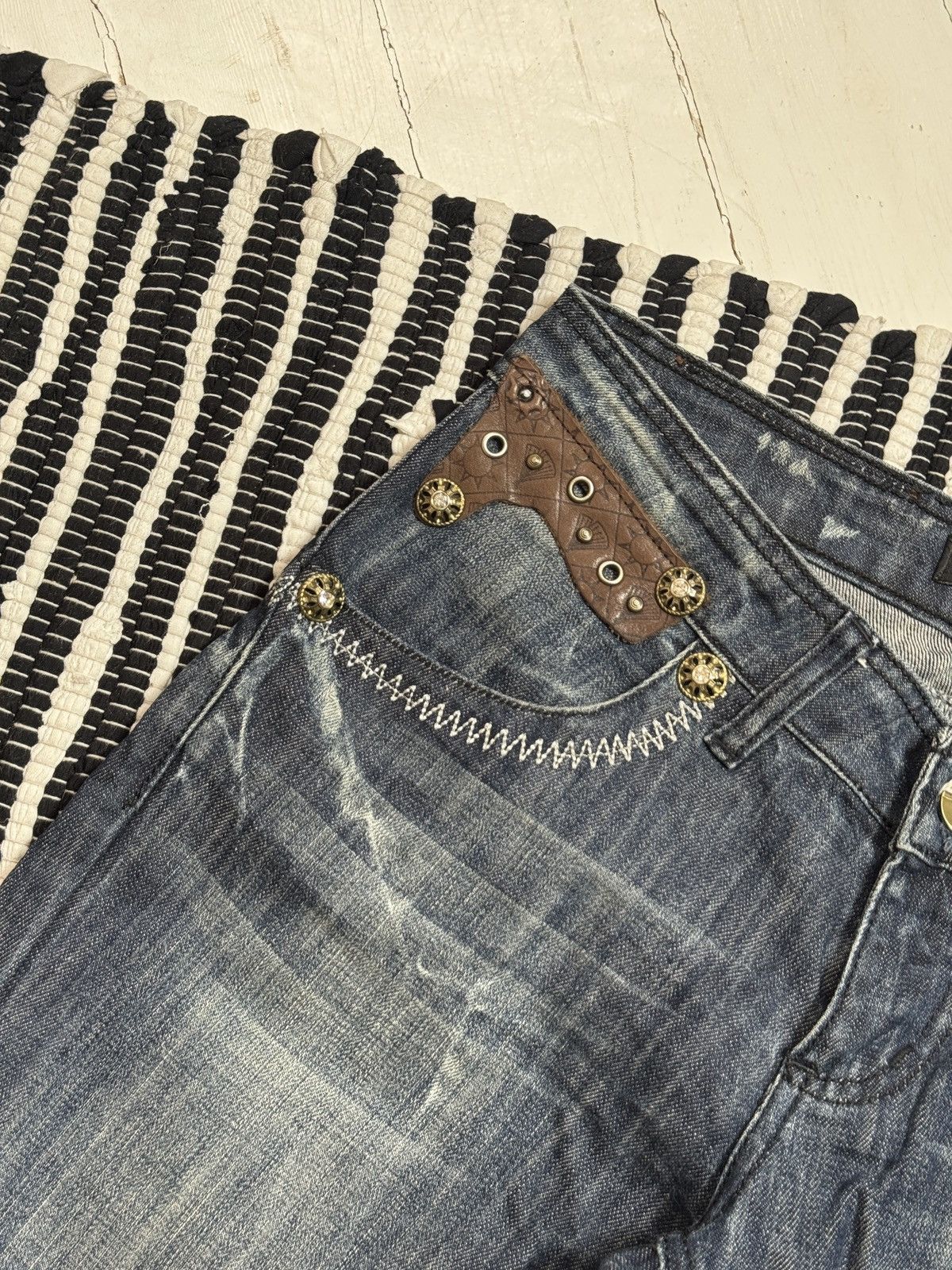 Just Cavalli VINTAGE JUST CAVALLI 2000s DENIM PANTS Size 29" - 8 Thumbnail