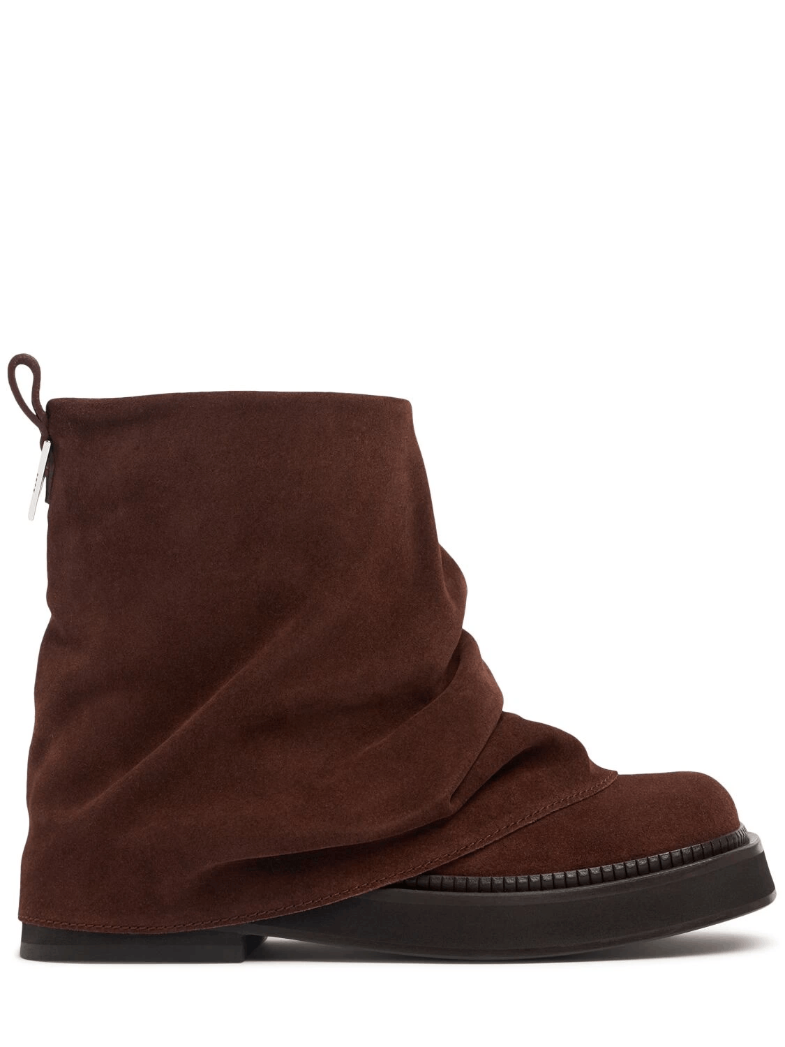 THE ATTICO Robin Mini $1150 Brown Suede Boots New Authentic