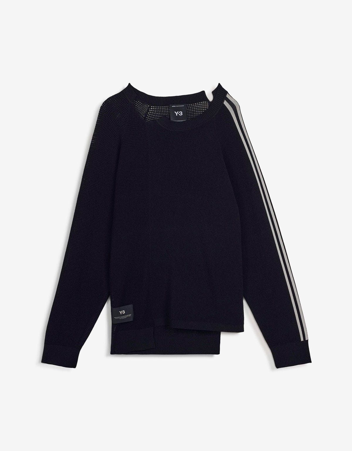 Y-3 Black Logo Knit Sweater