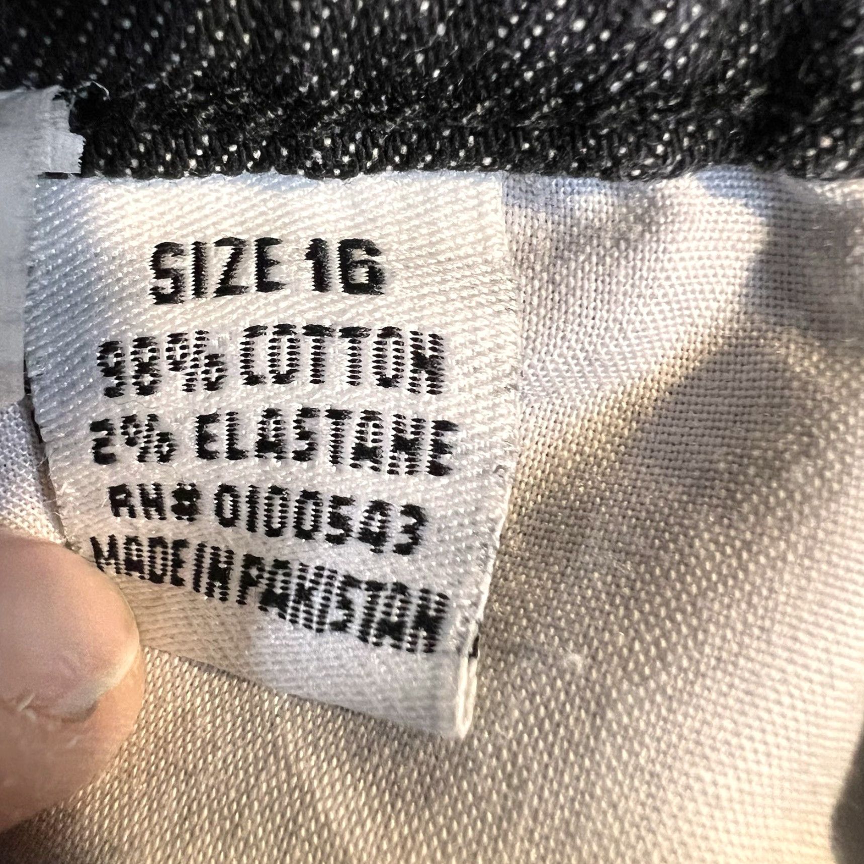 Vintage FWRD Jeans Womens 16 Black White Paint Striped Spot Fade Edgy Rock City Jeans Straight Womens 16 White Rock Spring Summer Winter Fall Size 38" / US 16 / IT 52 - 5 Thumbnail