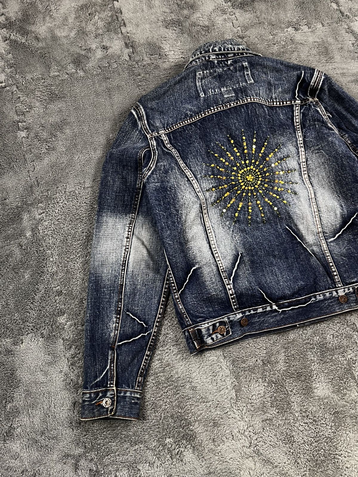 ジャケット・アウター 00s archive L.G.B. G-5 denim jacket y2k LED RECHWE - 00s archive LED RECHWE fur denim jacketの通販