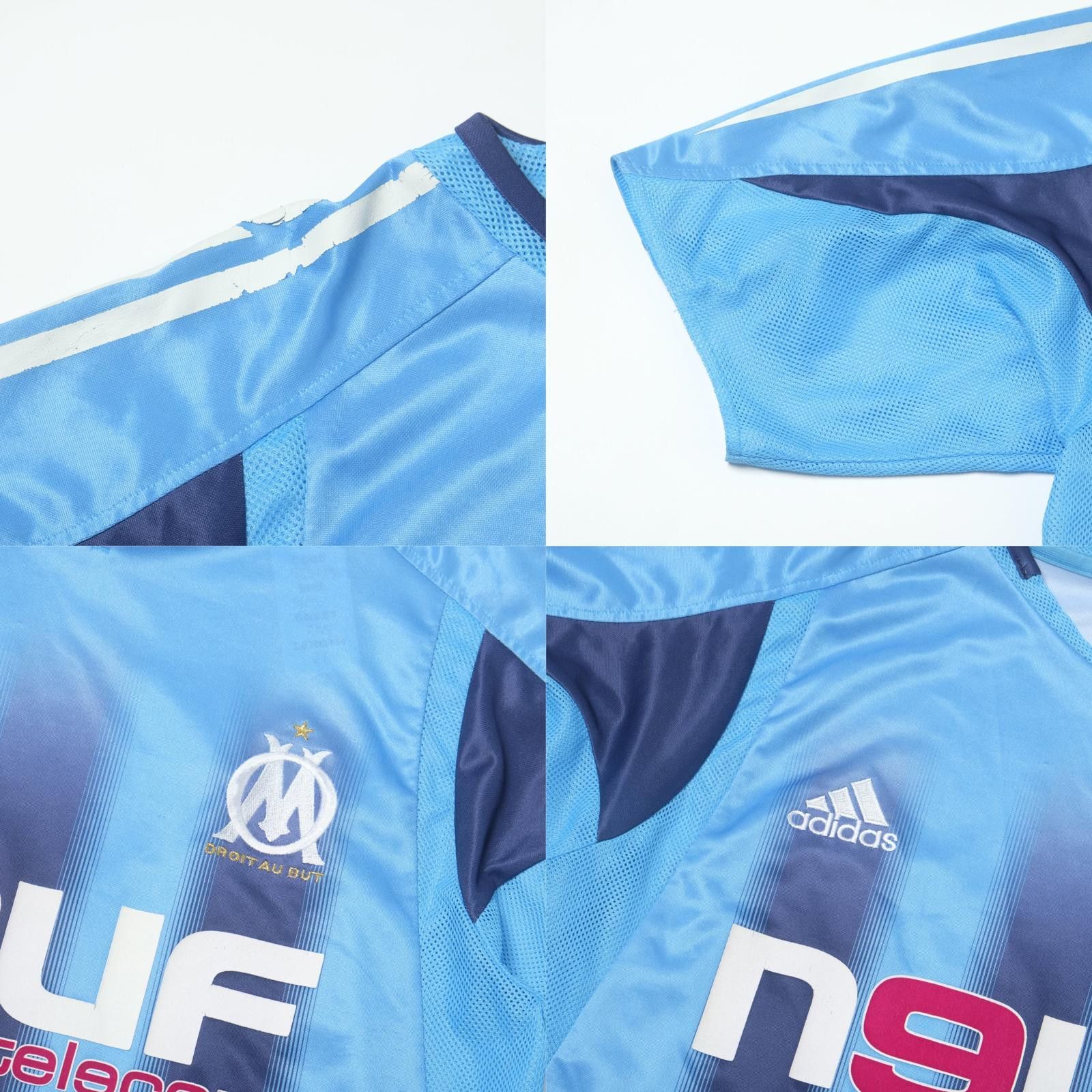 Adidas 2007/08 Olympique Marseille Away Shirt Adidas (S/M) Size US S / EU 44-46 / 1 - 5 Thumbnail
