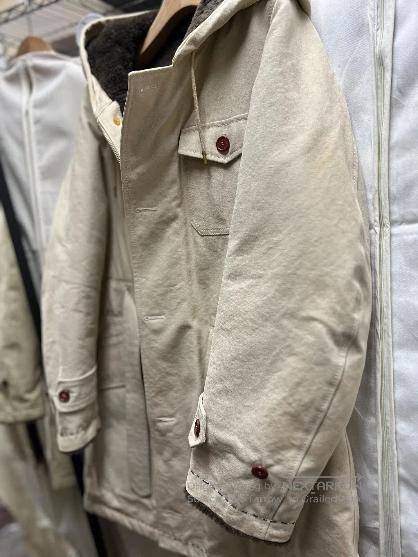 Visvim VISVIM Admiral Parka IT in Ivory. Size US S / EU 44-46 / 1 - 3 Thumbnail