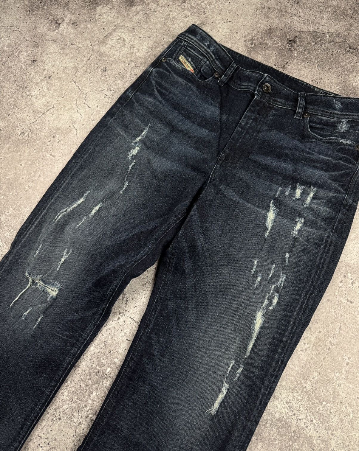 Diesel Vintage Y2K Diesel Distressed Jeans Japanesse Rare Denim Size US 29 - 4 Thumbnail