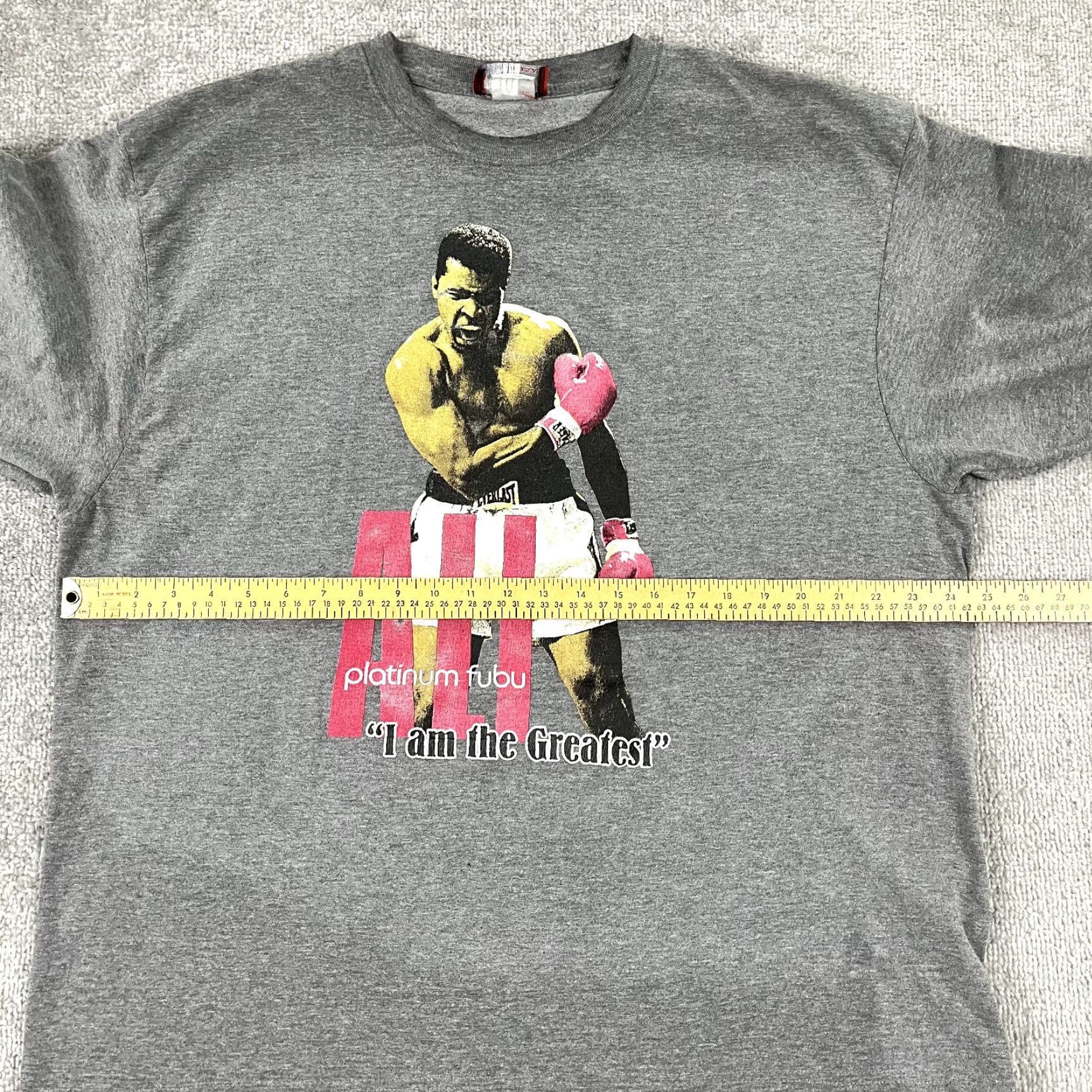 Fubu VINTAGE PLATINUM FUBU Shirt Mens XL Gray Muhammad Ali Graphic Skater Retro 90s Mens Clothing Size US XL / EU 56 / 4 - 5 Thumbnail