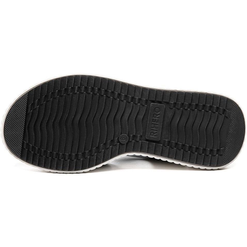 Other New Rihero Womens 9.5 Comfort Platform Sandals - Black/White Size US 9.5 / IT 39.5 - 3 Thumbnail