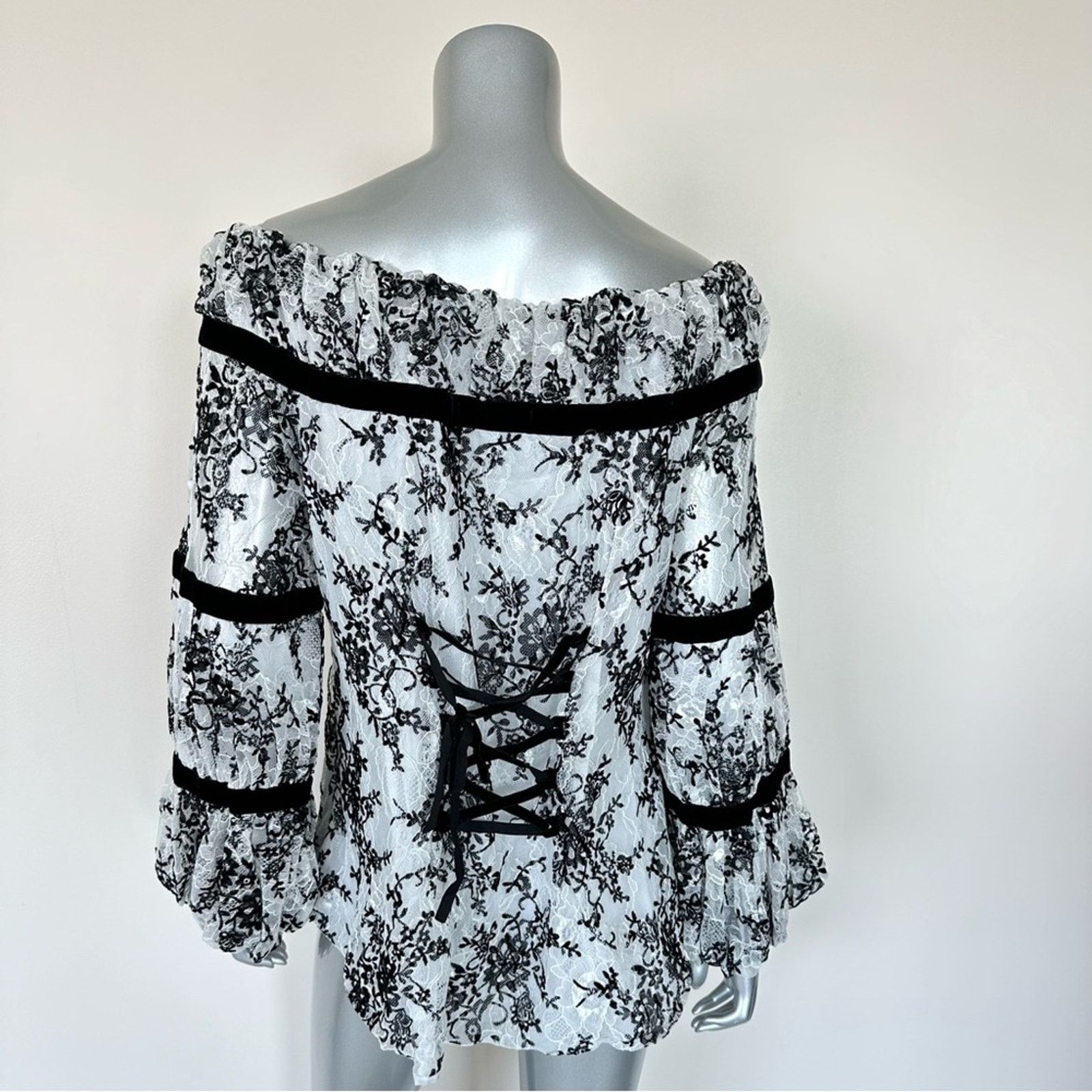 Other NEW!!! Anna Fontaine women blouse size 44FR or 12 US 360$ Size XL / US 12-14 / IT 48-50 - 4 Thumbnail