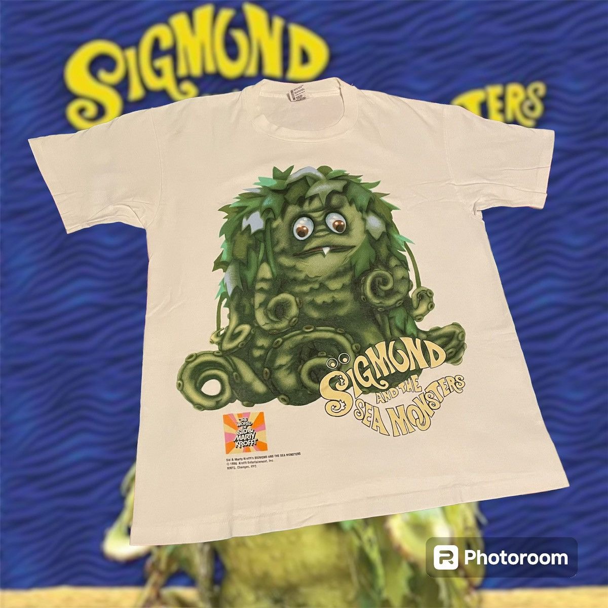 image of Vintage Sigmund And The Sea Monsters World Of Sid Marty Tee in White, Men's (Size XL)