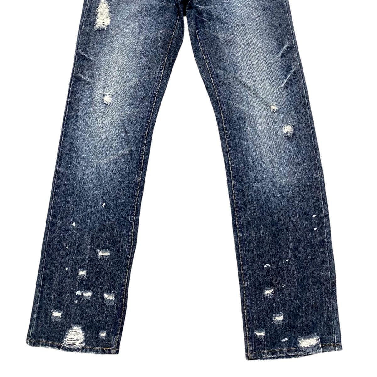 Japanese Brand MIDAS Hole Distressed Denim Jeans Studded Size US 29 - 7 Thumbnail