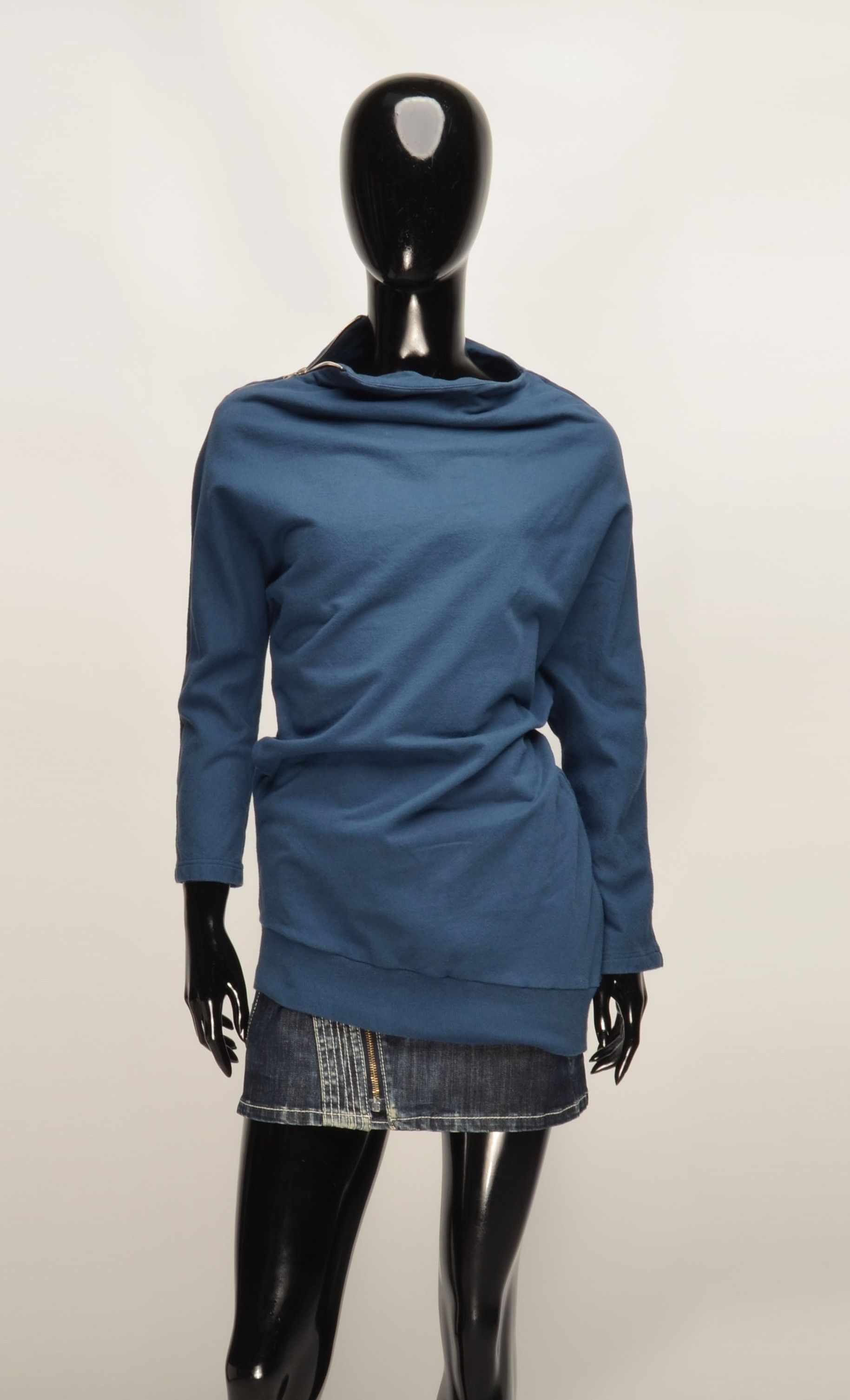 Dries Van Noten Women's Dries Van Noten Cotton Asymmetrical Avant Garde Top Size S / US 4 / IT 40 - 1 Thumbnail