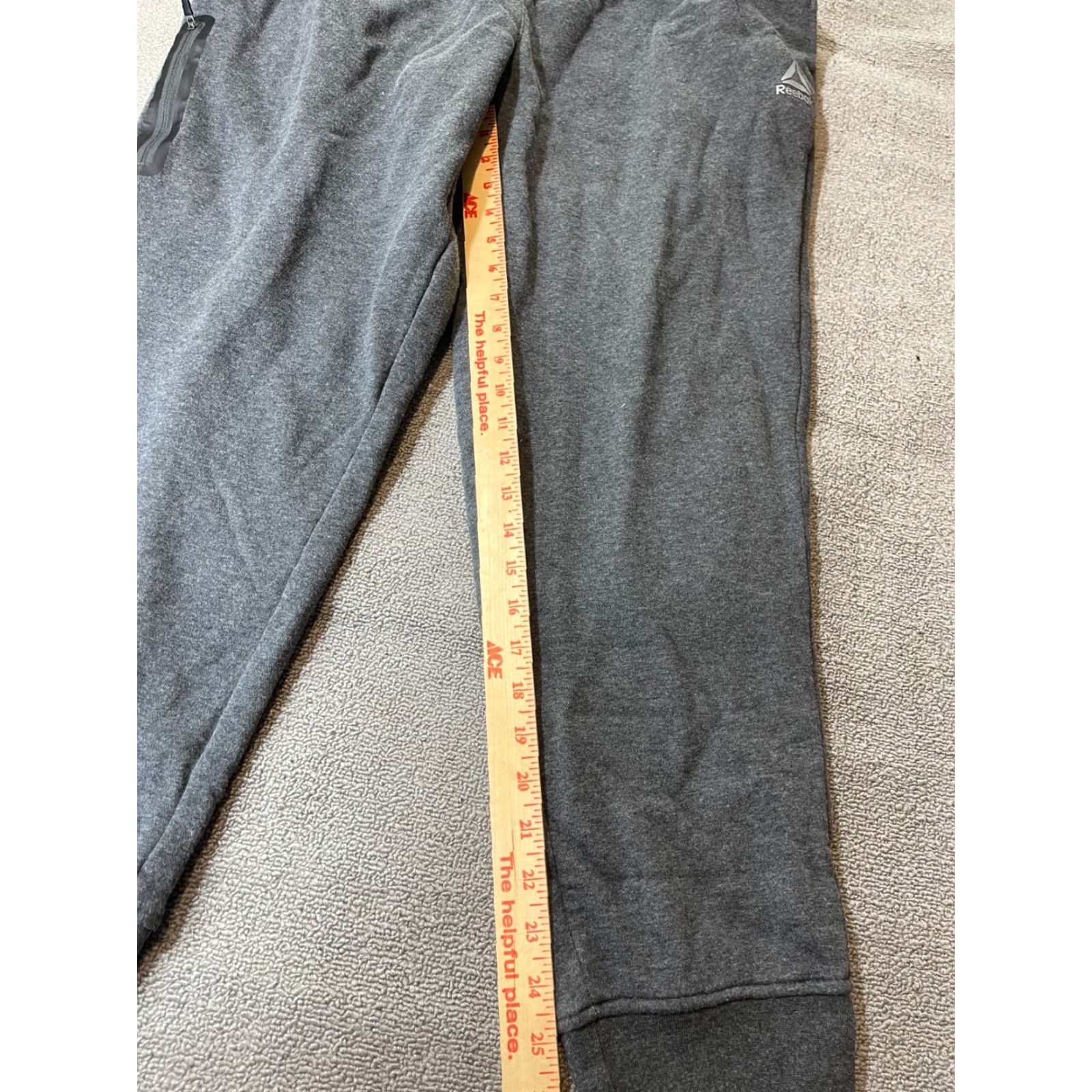 Reebok VINTAGE Reebok Pants Adult Mens XL Gray Sweatpants Stretch Waist Size US 36 / EU 52 - 2 Thumbnail