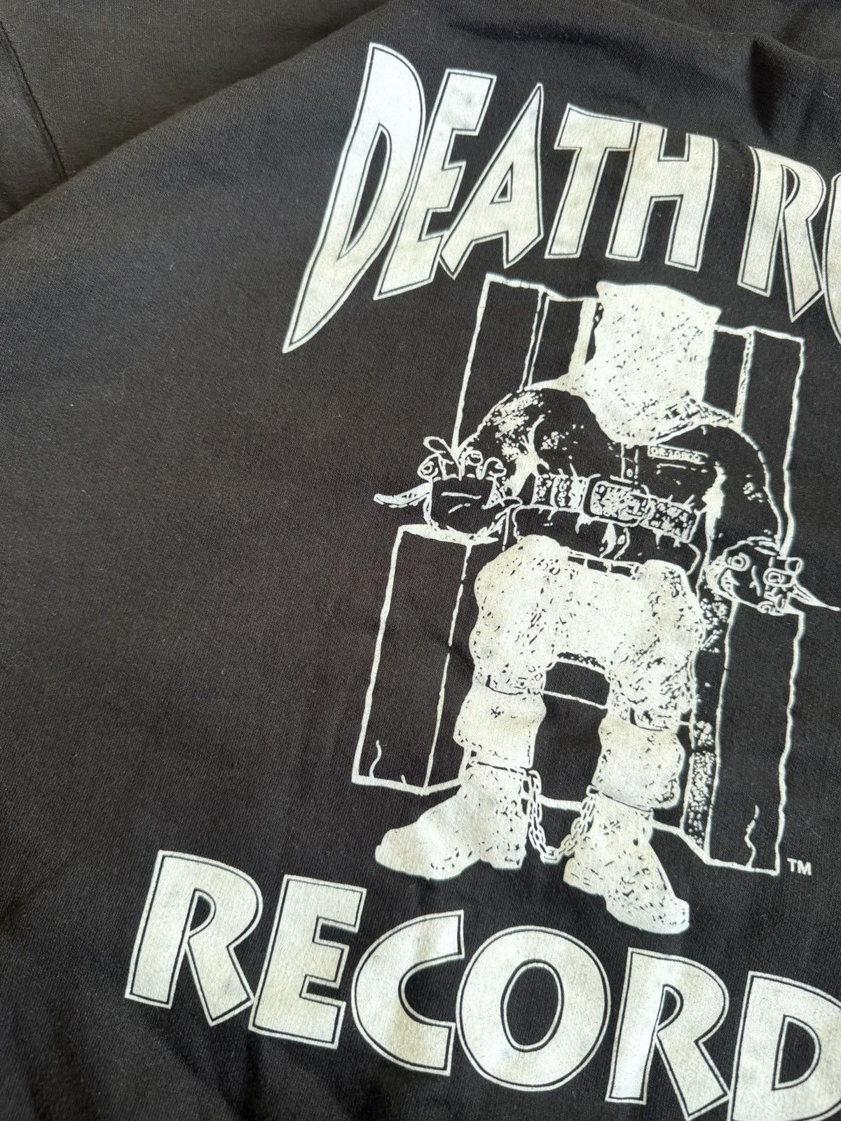 Death Row Records × Vintage Death Row Records big logo hoodie jumper sweatshirt hooded Size US M / EU 48-50 / 2 - 8 Thumbnail