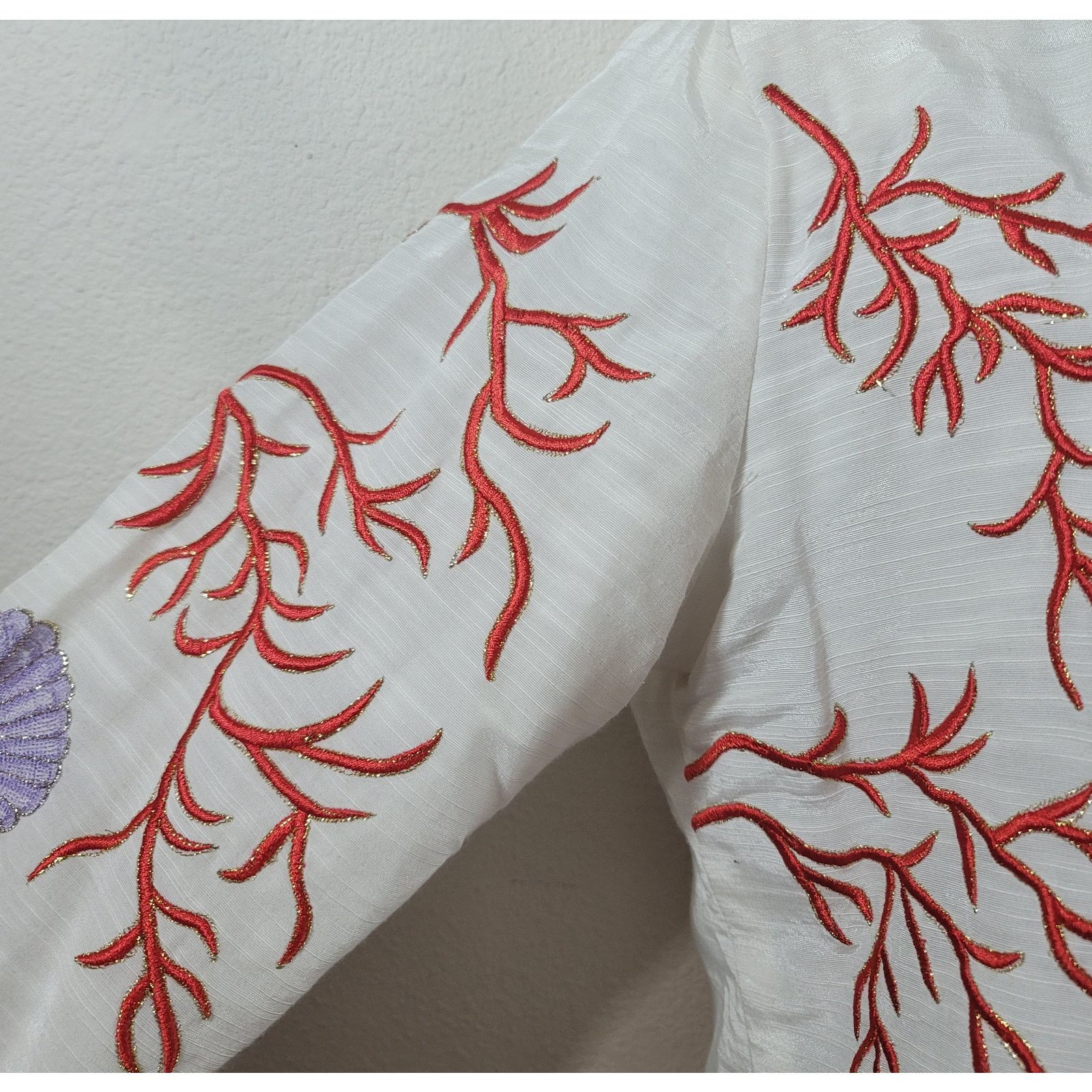Other VTG Draper's & Damon's White Red Embroidered Jacket XL Size XL / US 12-14 / IT 48-50 - 6 Thumbnail
