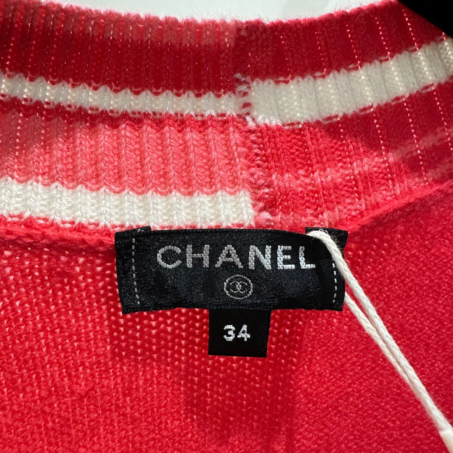 Chanel Chanel apr604 Cashmere Logo Knit Cardigan Size 34 Size XS / US 0-2 / IT 36-38 - 3 Thumbnail