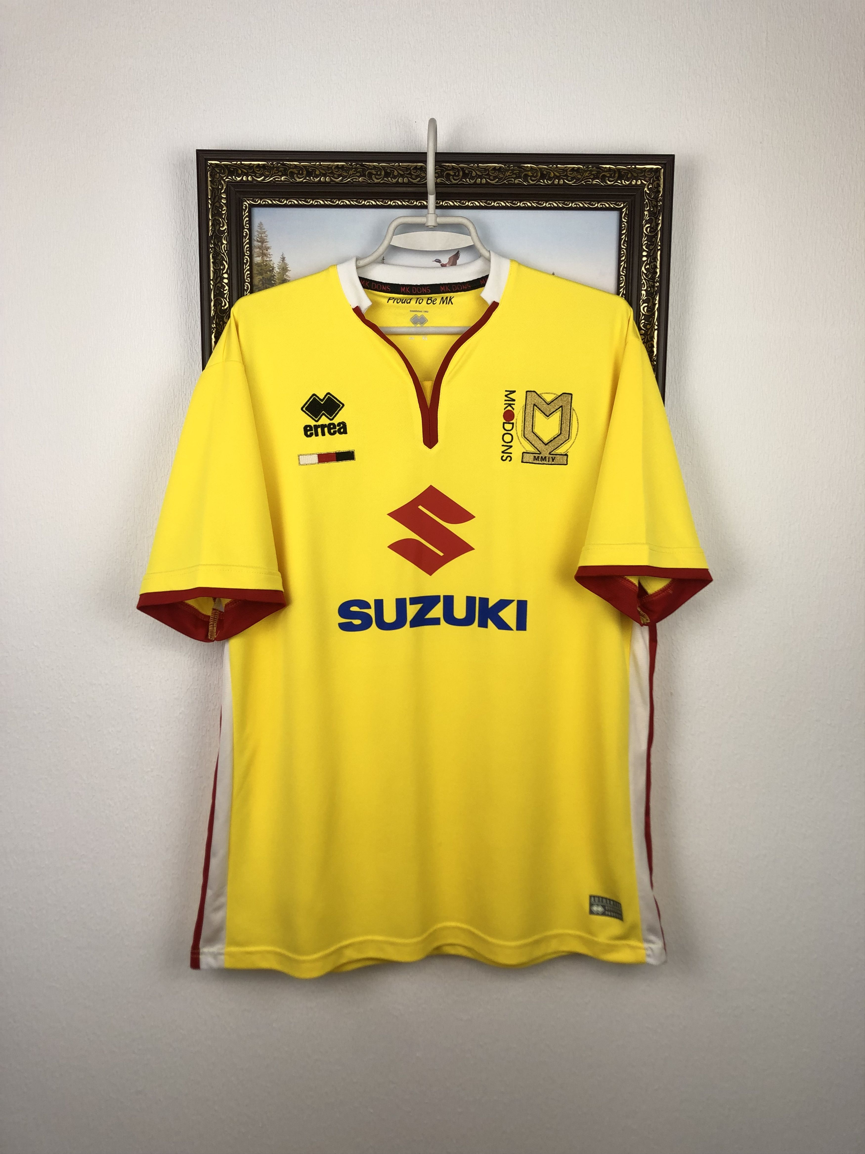 Other Milton Keynes Dons Third football shirt Soccer Errea Jersey Size US XL / EU 56 / 4 - 1 Thumbnail