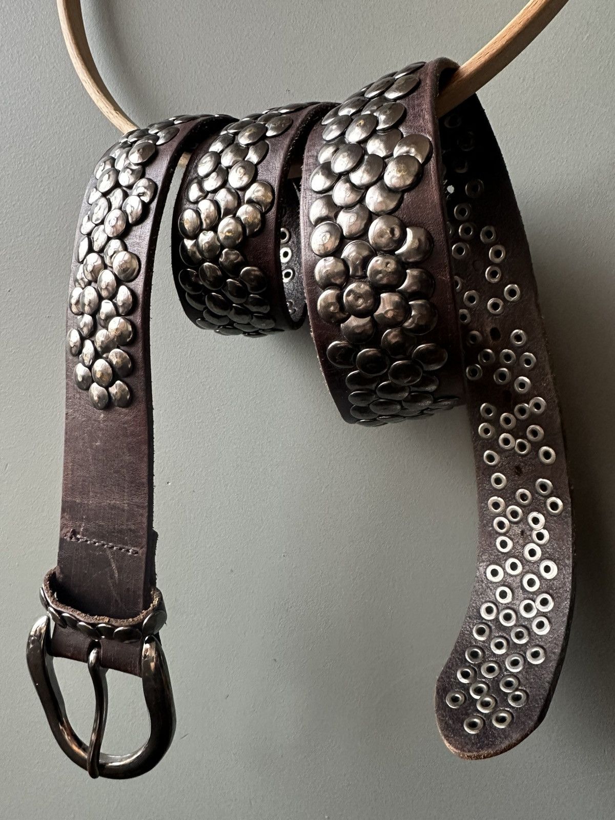 LIEBESKIND BERLIN Liebeskind Berlin Studded Leather Belt Size ONE SIZE - 2 Thumbnail