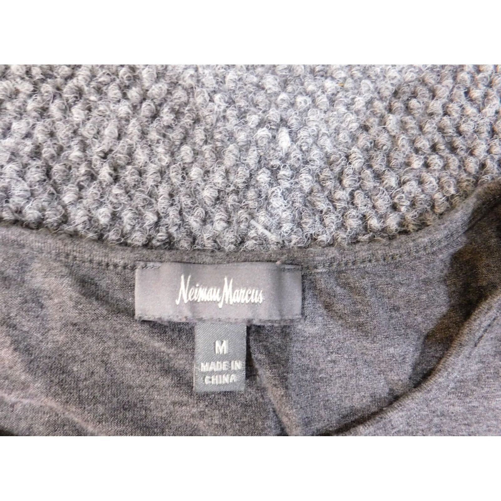 Neiman Marcus Neiman Marcus Dress M Gray Stretch A-Line Viscose Dolman Sleeve Casual Womens Size M / US 6-8 / IT 42-44 - 6 Thumbnail