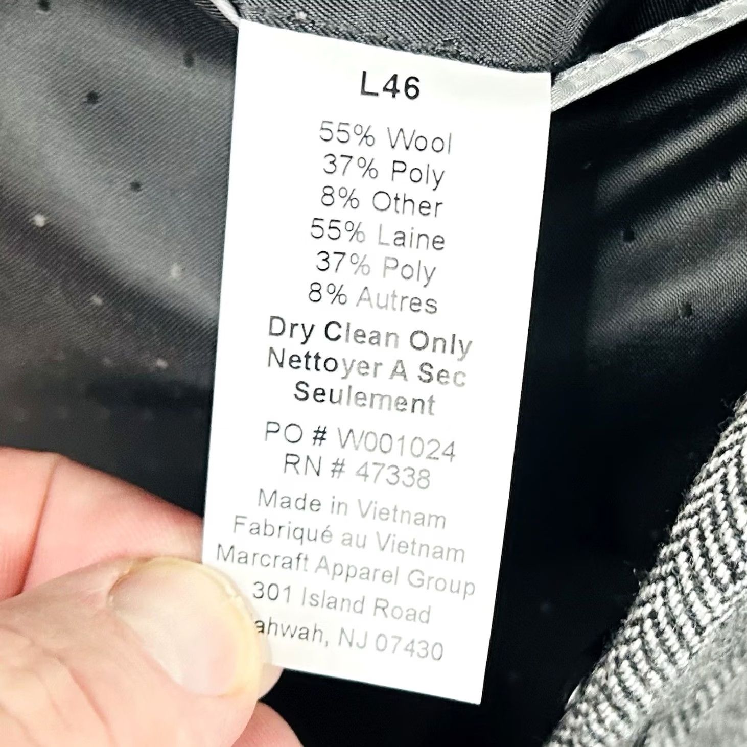 Tommy Hilfiger Tommy Hilfiger Sport Coat Wool Blend Herringbone Two Button Double Vented 46L Gray Mens Regular Long Jacket Coat Size US XS / EU 42 / 0 - 4 Thumbnail