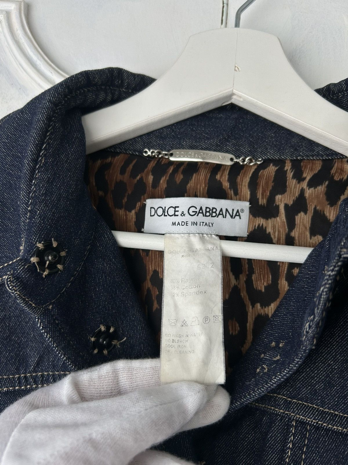 Dolce & Gabbana Dolce & Gabbana Denim Jacket Size S / US 4 / IT 40 - 5 Thumbnail