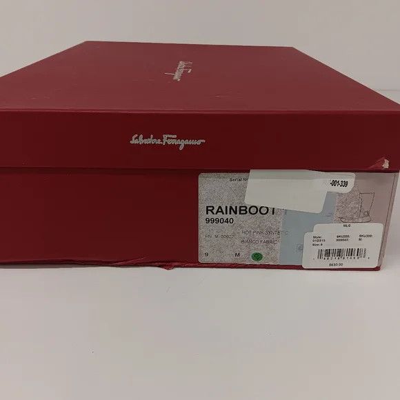 Salvatore Ferragamo Ferragamo Women's Gancini Detail Pink Rain Boots - Size 9 Size US 9 / IT 39 - 15 Thumbnail