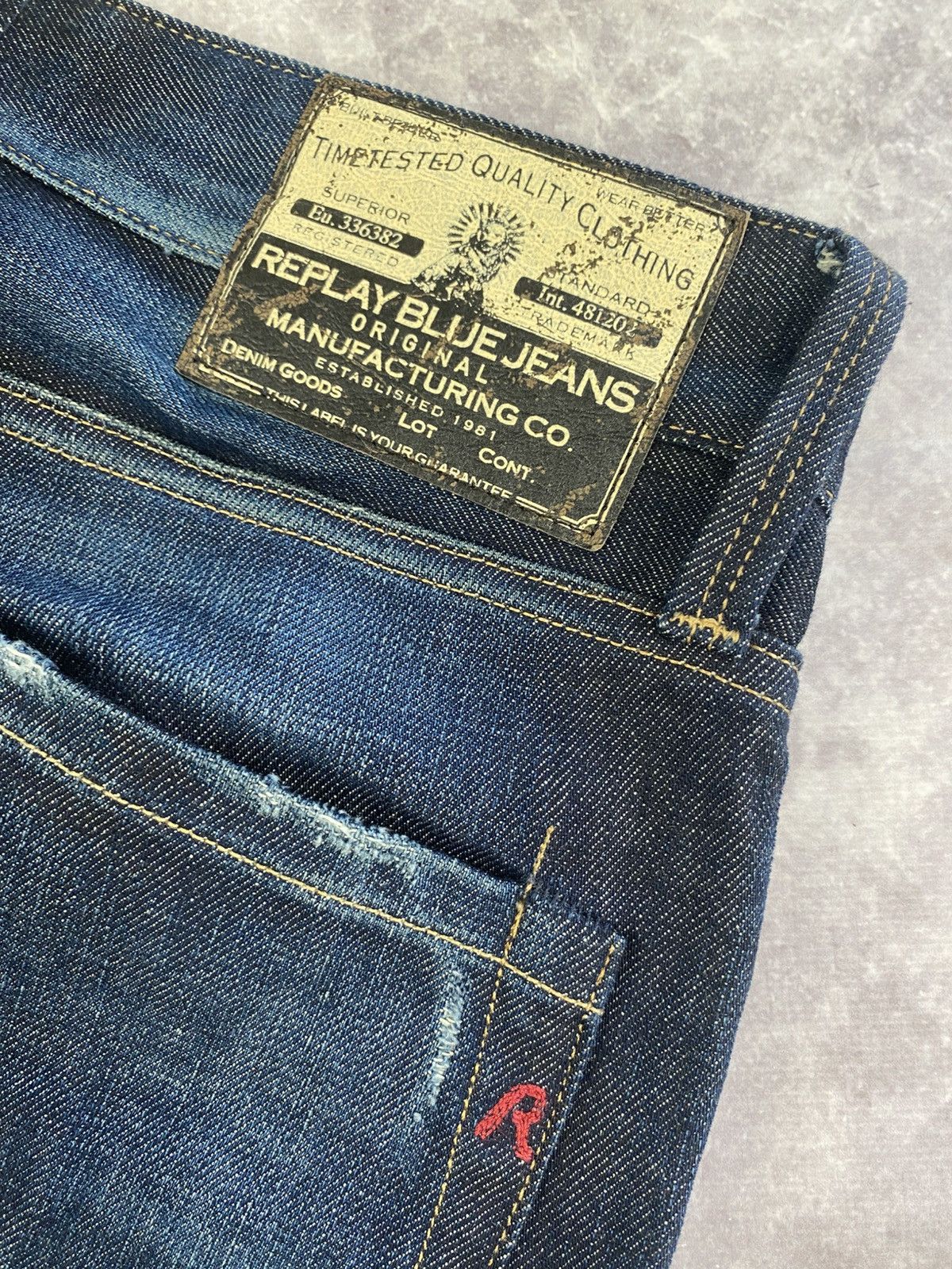 Replay Replay x FC Barcelona Dark Blue Jeans Size: W31 L30 Size US 31 - 13 Thumbnail