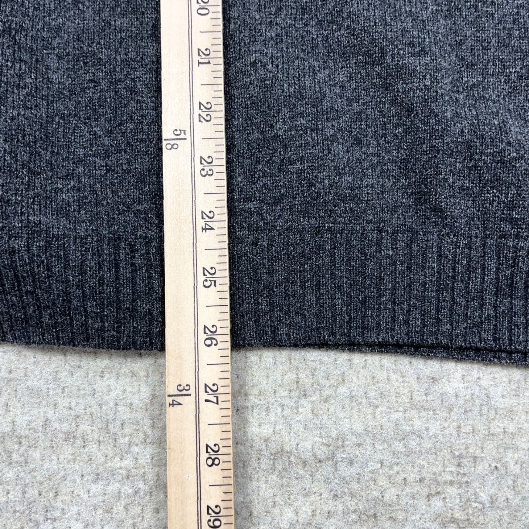 Vintage John Lewis Sweater Men XL Gray Merino Wool Cashmere Blend Pullover Quarter Zip Size US XL / EU 56 / 4 - 6 Thumbnail