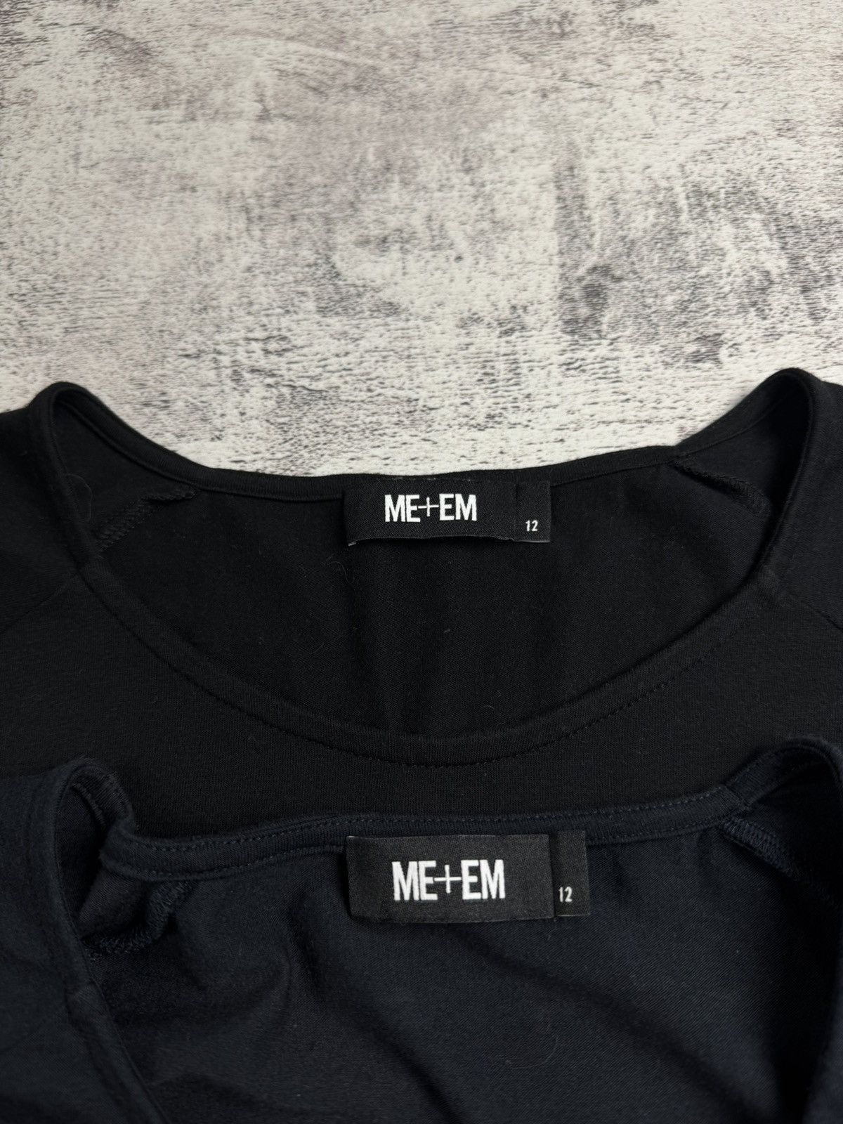 ME+EM 2 Dresses ME+EM Women’s Relaxed Fit T-Midi Casual Shirt Tunic Black Navy 12 Size Size XL / US 12-14 / IT 48-50 - 5 Thumbnail