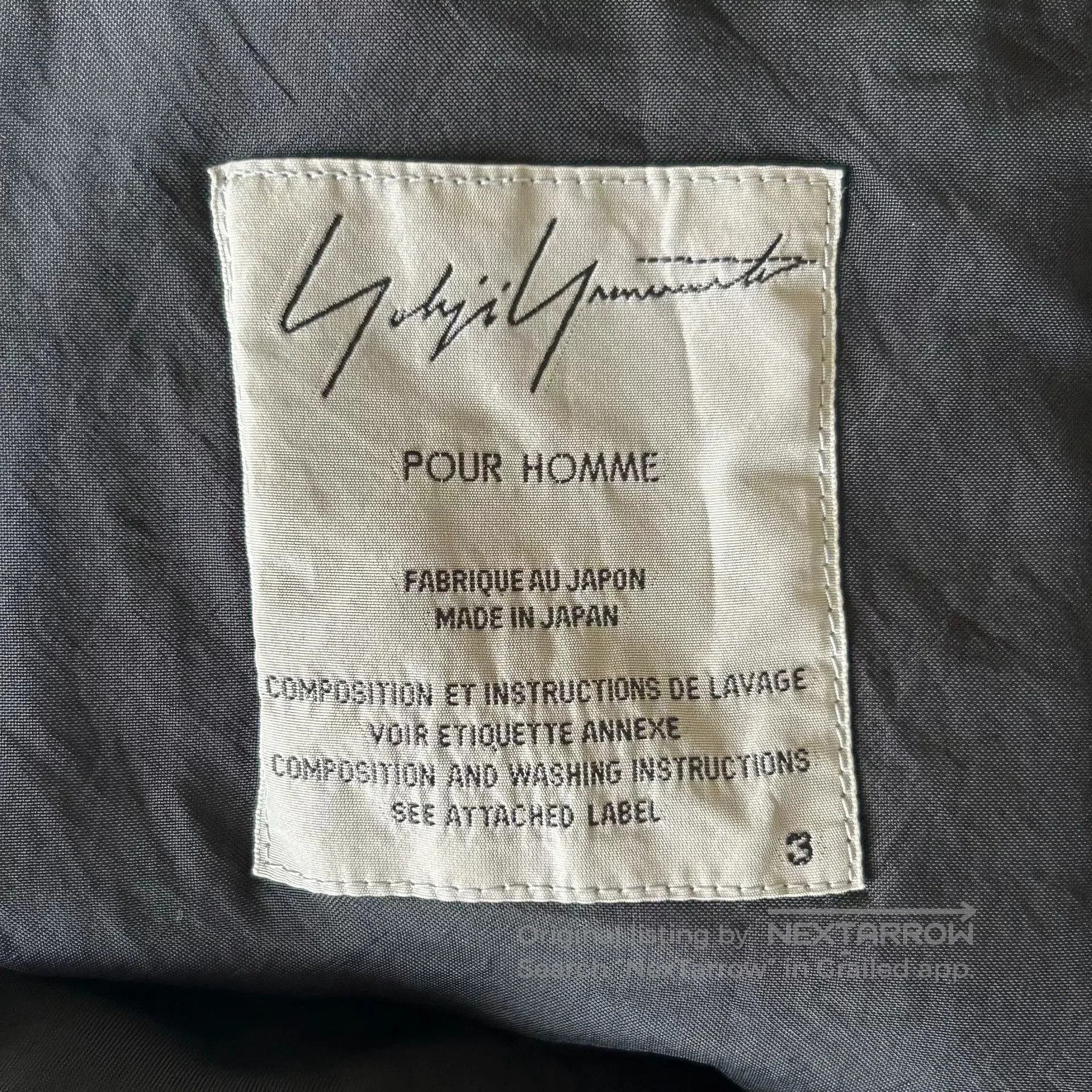 Yohji Yamamoto Yohji Yamamoto 14ss Rain Zipped Jacket. Size US L / EU 52-54 / 3 - 7 Thumbnail