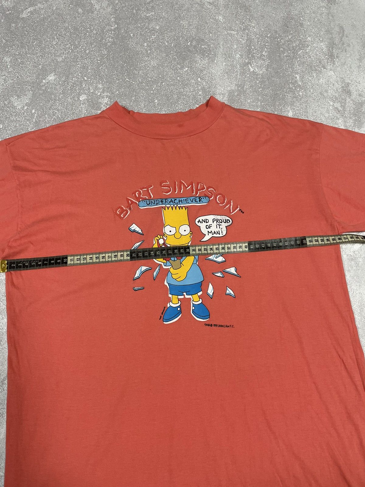 The Simpsons × Vintage RARE OG The Simpsons 1991 Bart Simpson White Promo Tee Size US L / EU 52-54 / 3 - 3 Thumbnail