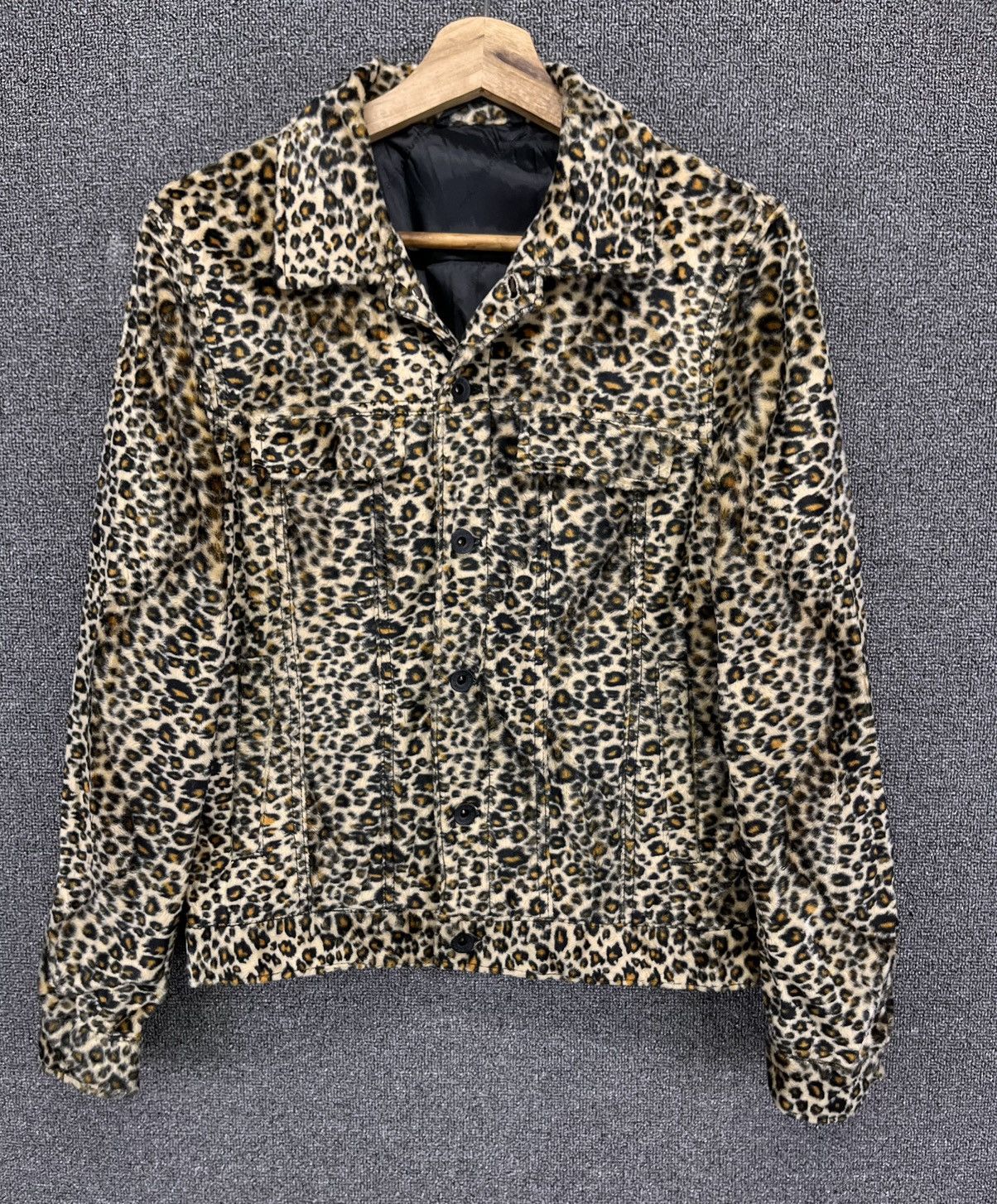 Japanese Brand × semanticdesign Vintage Semantic Design Leopard Style Rare Zip Up Jacket Size S / US 4 / IT 40 - 1 Thumbnail