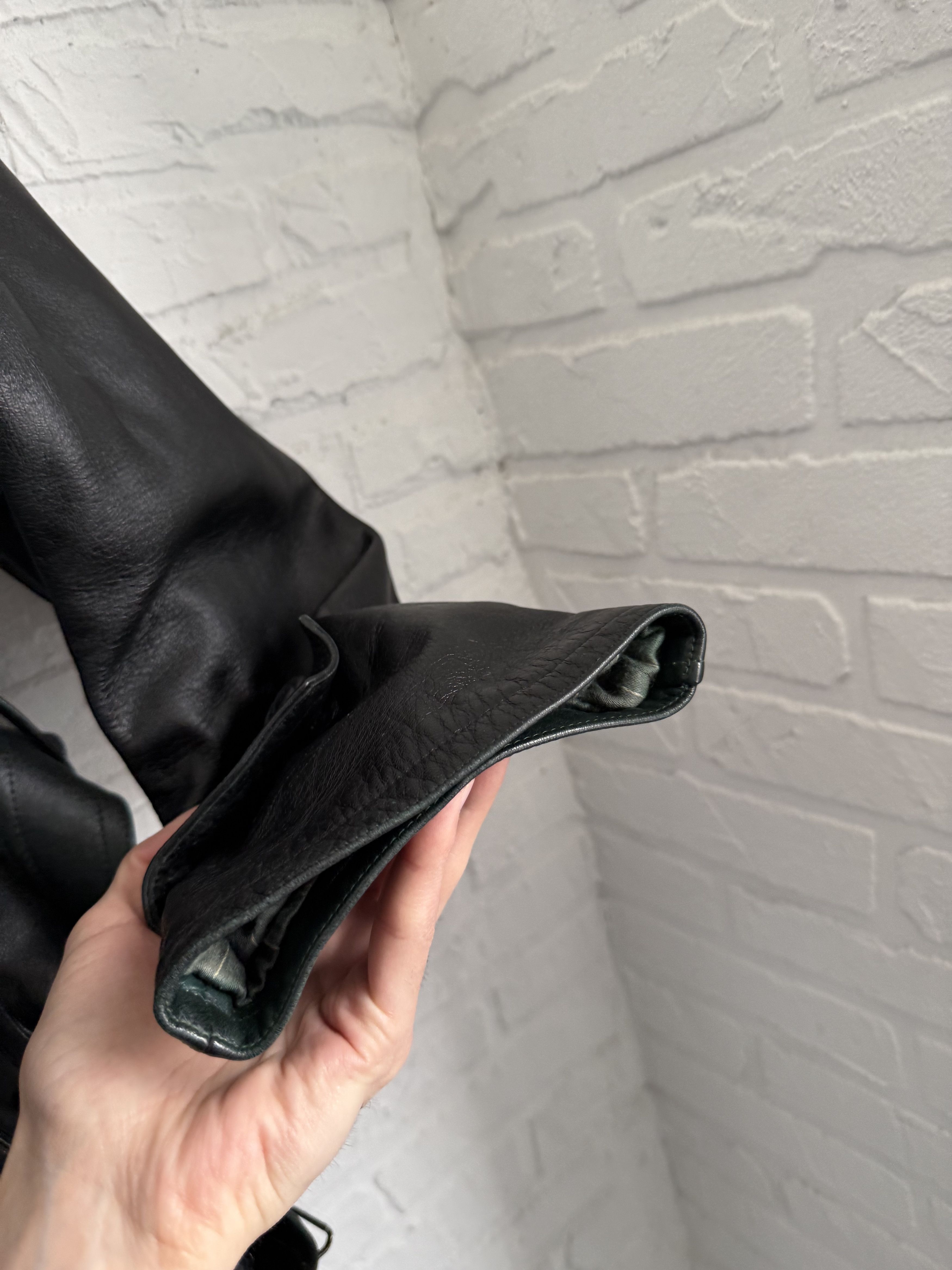 Vintage Vintage German Leather Trench Coat Ledermantel Black Size US M / EU 48-50 / 2 - 7 Thumbnail