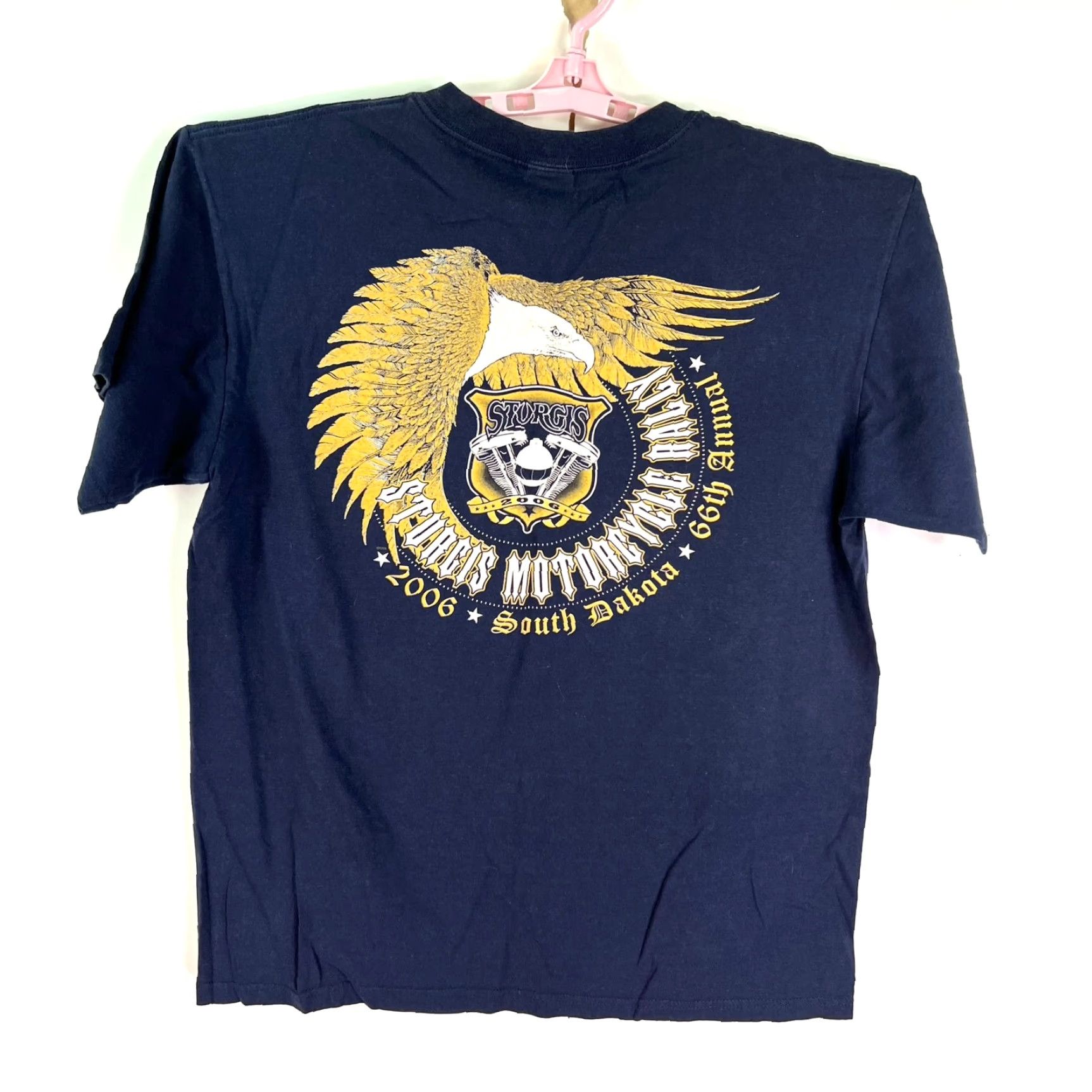 Anvil Harley-Davidson Sturgis 2006 66th Rally Shirt Mens L Blue 2 Sided Graphic Size US L / EU 52-54 / 3 - 5 Thumbnail