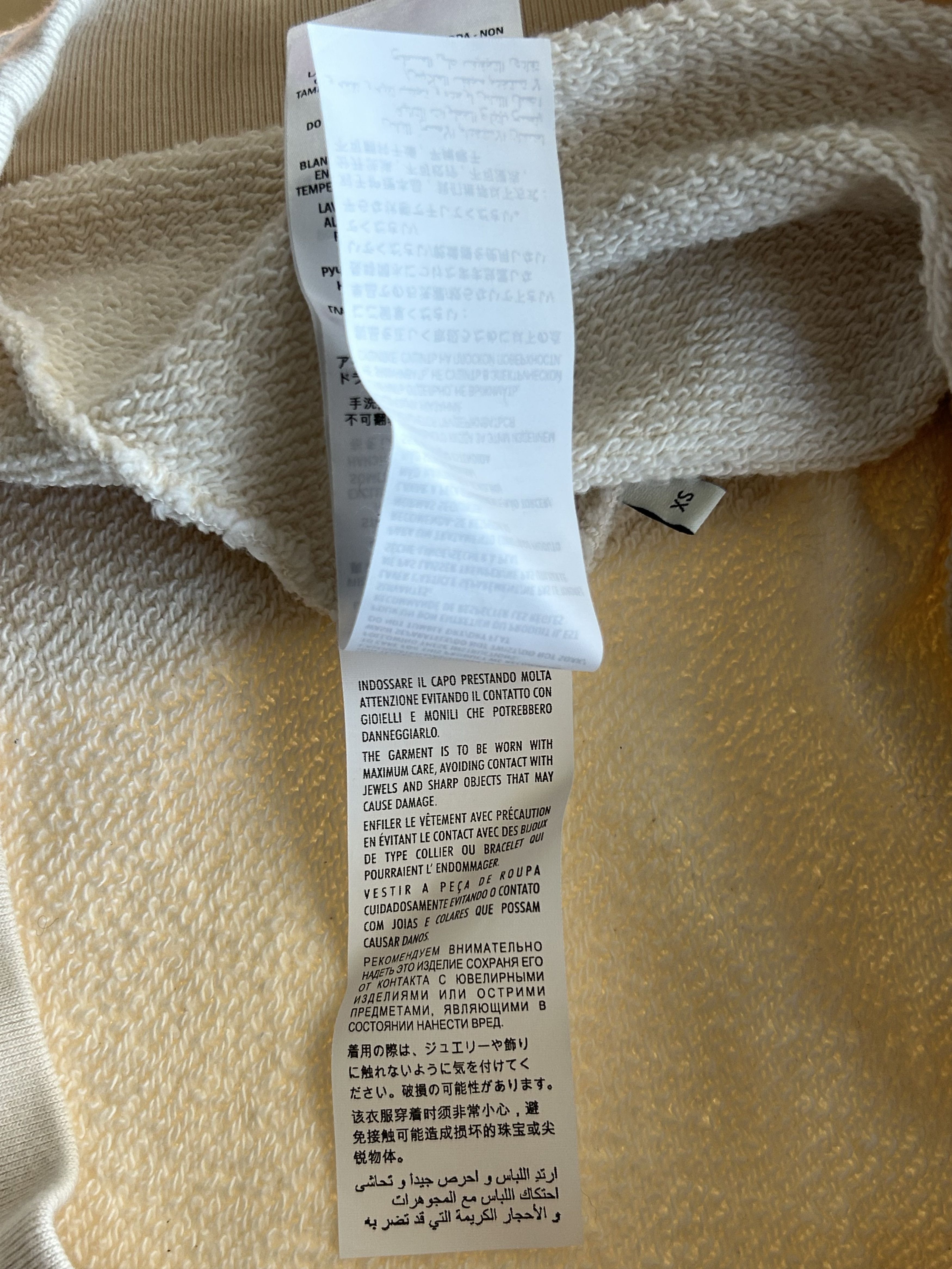 Gucci White & Multicolor Interlocking GG Varsity Logo Sweater Size US XS / EU 42 / 0 - 7 Thumbnail