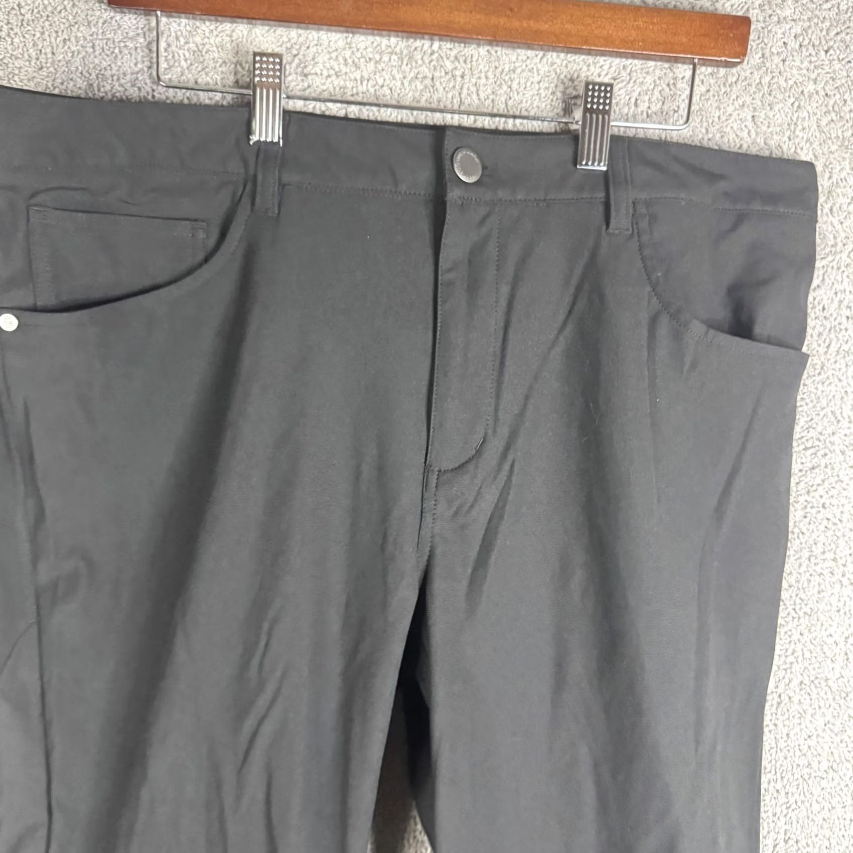 Hart Schaffner Marx Hart Schaffner Marx Pants Mens 38x32 Black Microfiber Dress 5 Pocket Casual Size US 38 / EU 54 - 4 Thumbnail